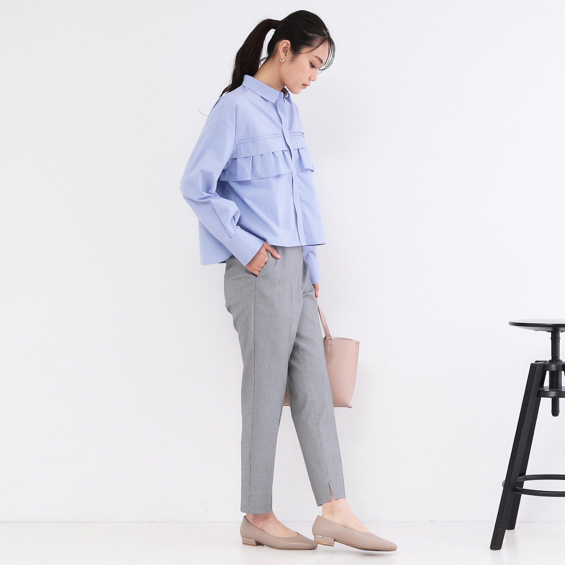 OPAQUE.CLIP「ハイストレッチイージースティックパンツ【洗濯機OK】」|その他|