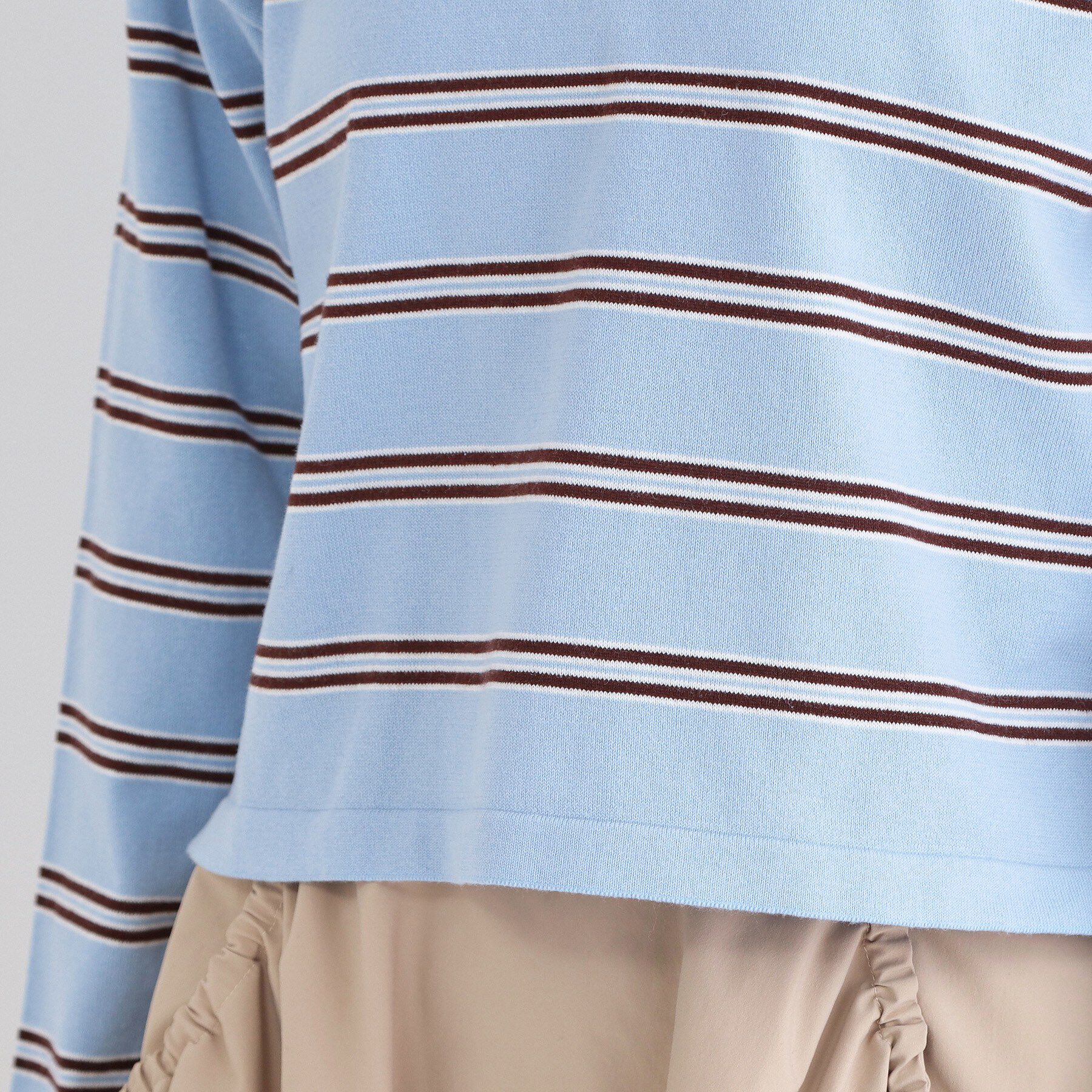 OPAQUE.CLIP「マルチボーダーニット【洗濯機OK】」|ニット・セーター|