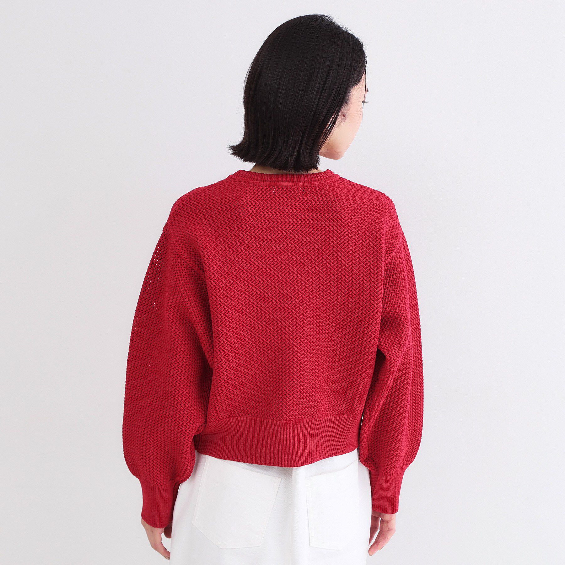 OPAQUE.CLIP「メッシュニットカーディガン【洗濯機OK】」|カーディガン|