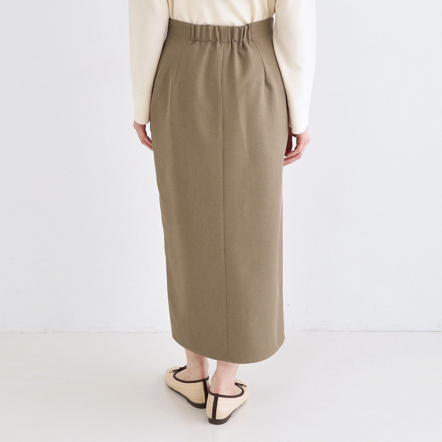 OPAQUE.CLIP「ストレッチダブルポケットタイトスカート【洗濯機OK】」|スカート|