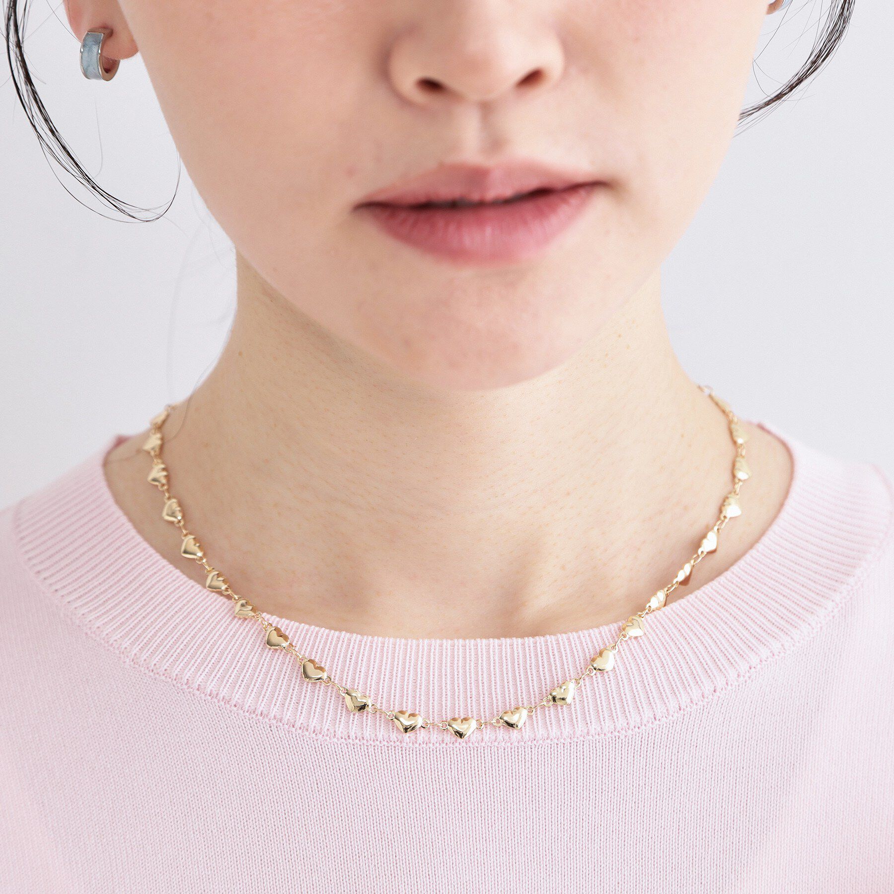 OPAQUE.CLIP「ハートチェーンネックレス」|ネックレス|