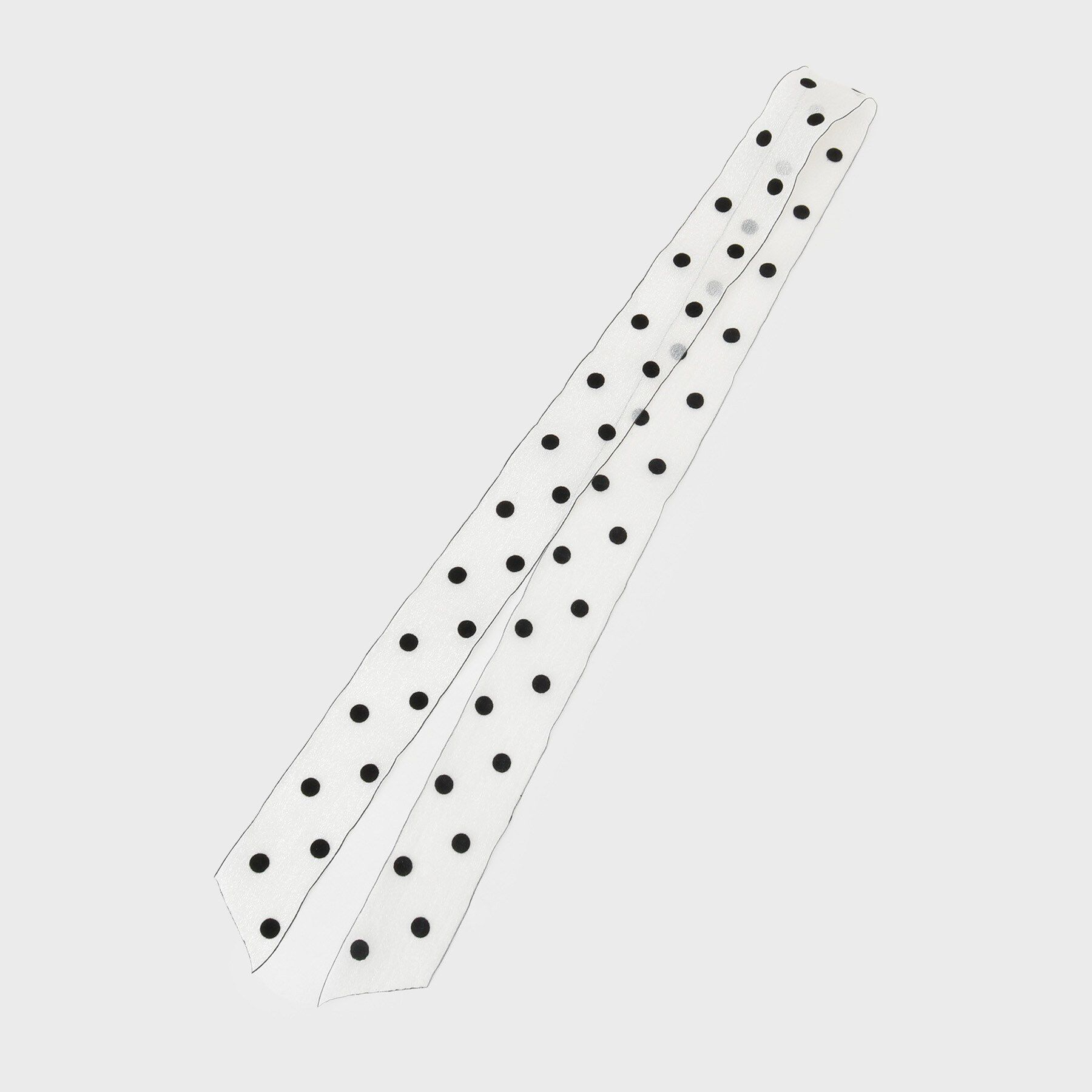 OPAQUE.CLIP「シアーレースドットスカーフ」|ストール|ベージュ(052)