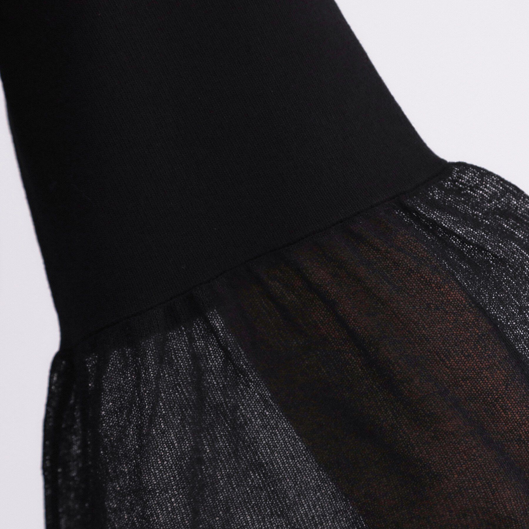 OPAQUE.CLIP「シアーフレアスリーブニット【洗濯機OK/抗ピル】」|ニット・セーター|