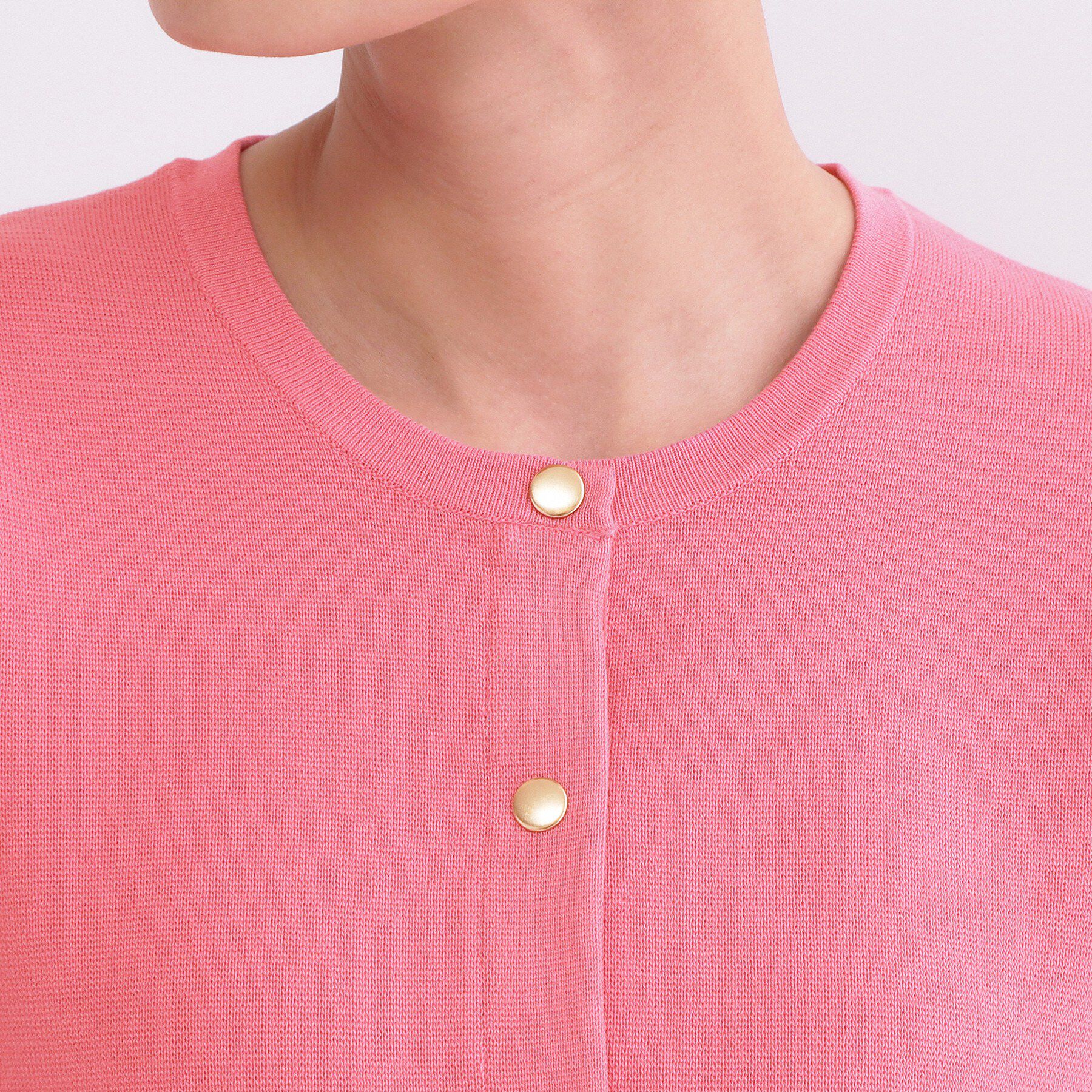 OPAQUE.CLIP「スナップボタンニットカーディガン【洗濯機OK/抗ピル】」|カーディガン|