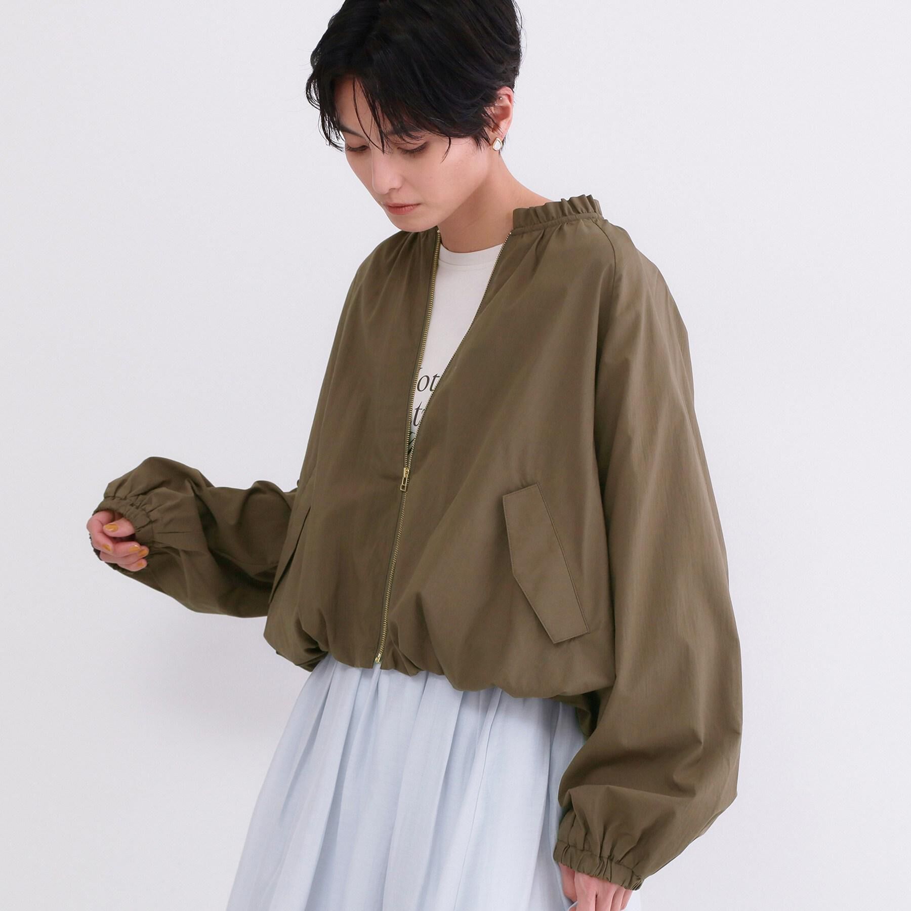 OPAQUE.CLIP「撥水 裾バルーンブルゾン【洗濯機OK】」|ブルゾン・スタジャン|