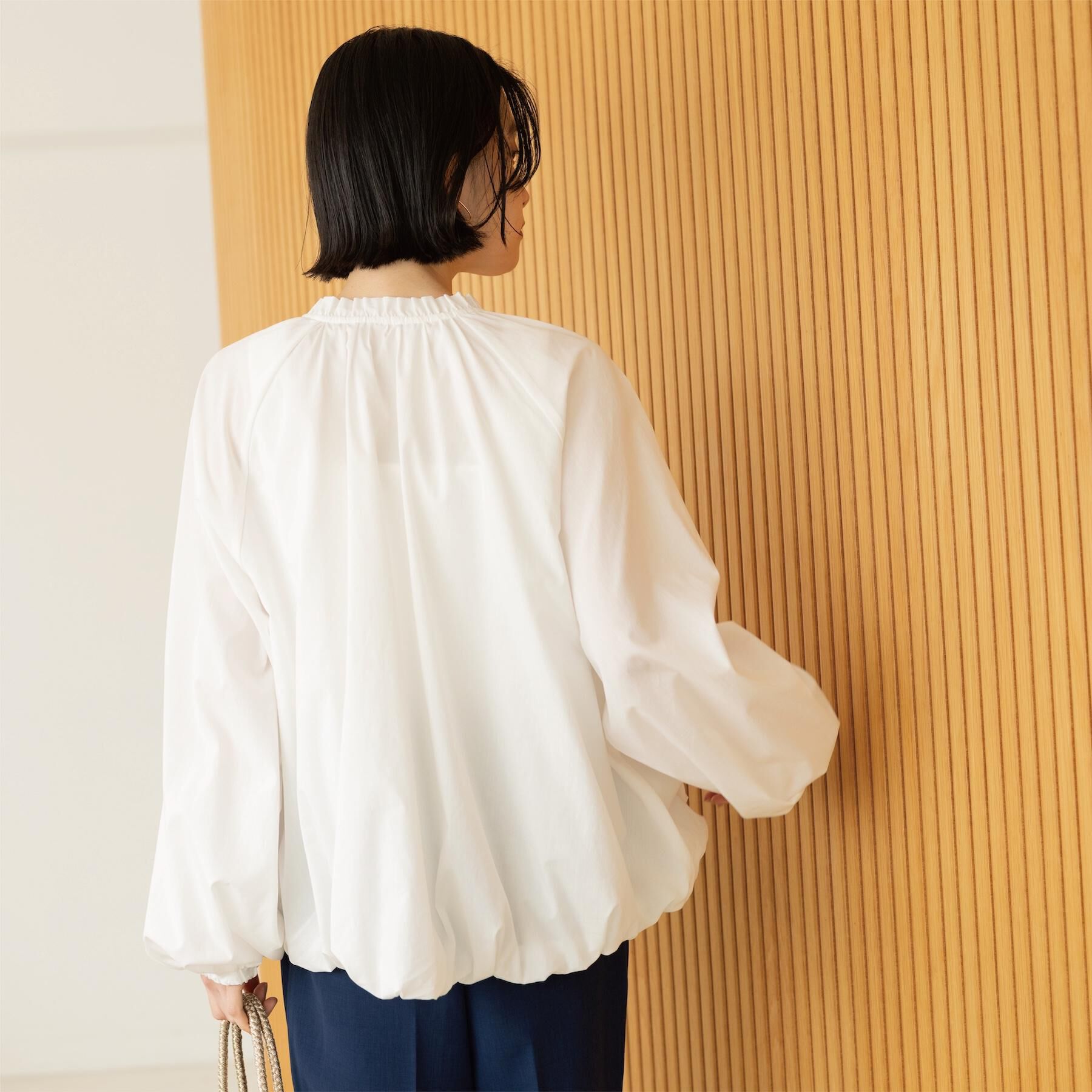 OPAQUE.CLIP「撥水 裾バルーンブルゾン【洗濯機OK】」|ブルゾン・スタジャン|