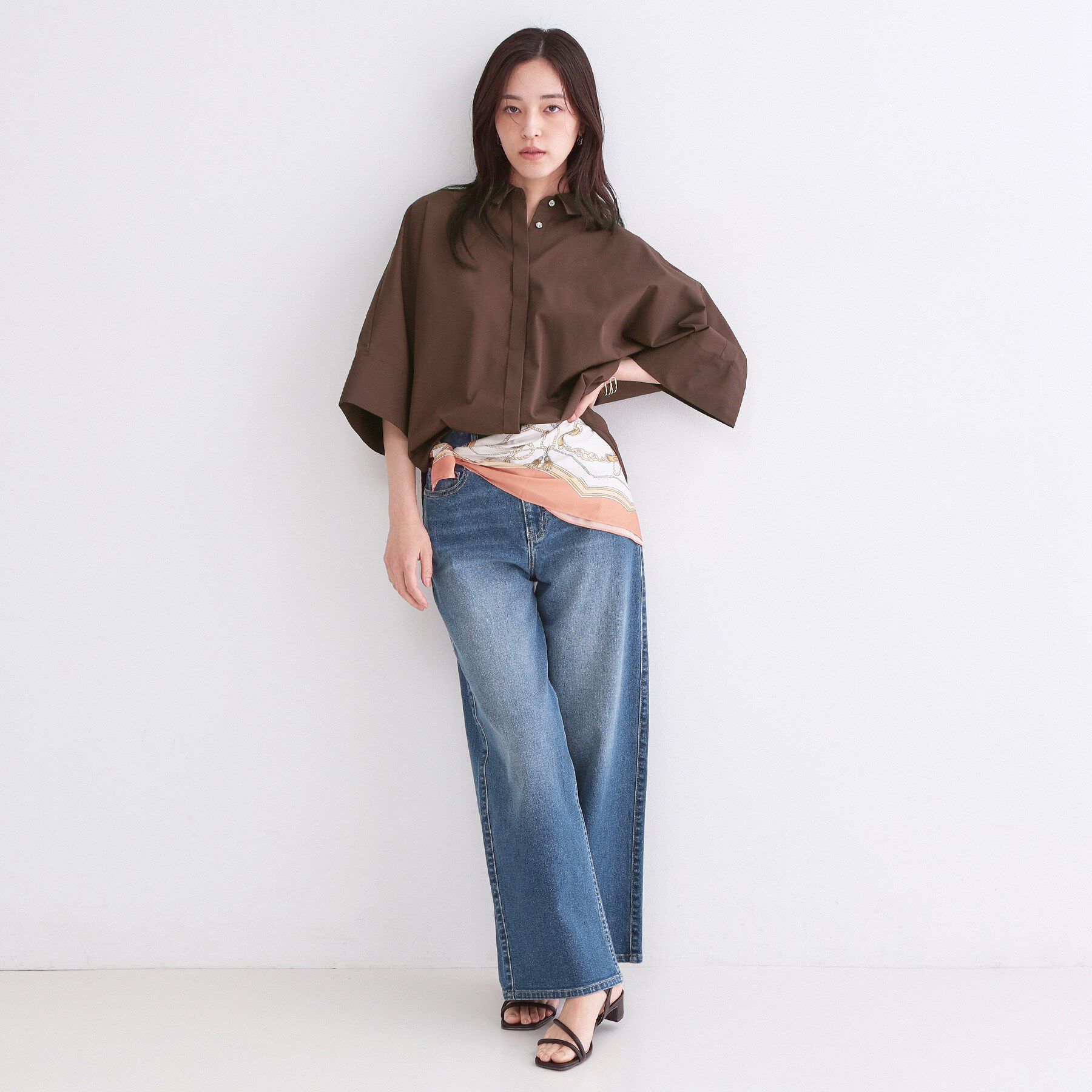 OPAQUE.CLIP「ハーフスリーブシャツ【洗濯機OK/防シワ加工】」|シャツ・ブラウス|