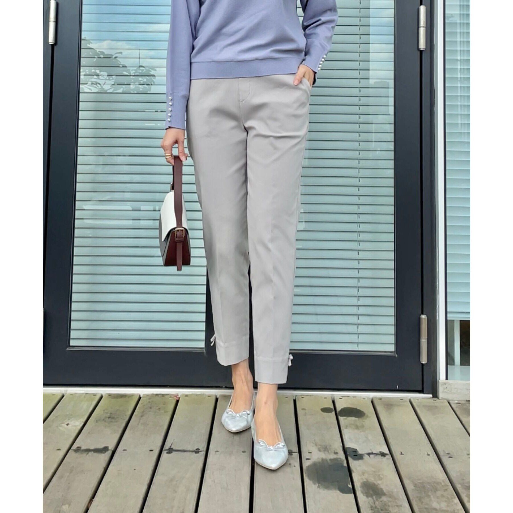 Couture broach「【ラクチンきれい見えパンツ】リボンハイパーストレッチパンツ」|その他|