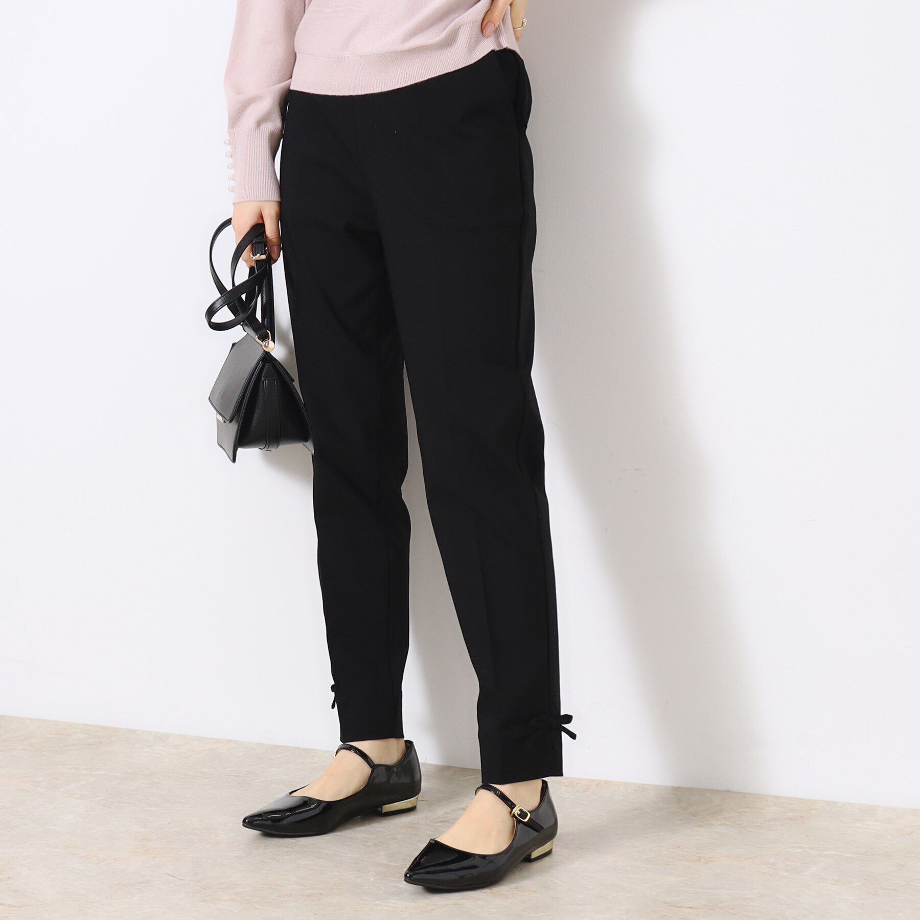 Couture broach「【ラクチンきれい見えパンツ】リボンハイパーストレッチパンツ」|その他|