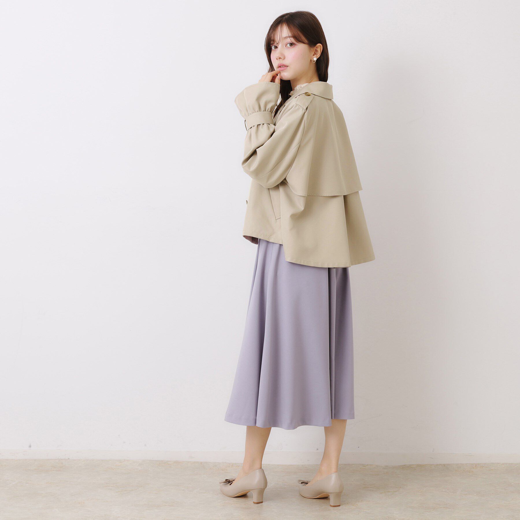 Couture broach「【華やか・主役級】ショートトレンチ」|トレンチコート|