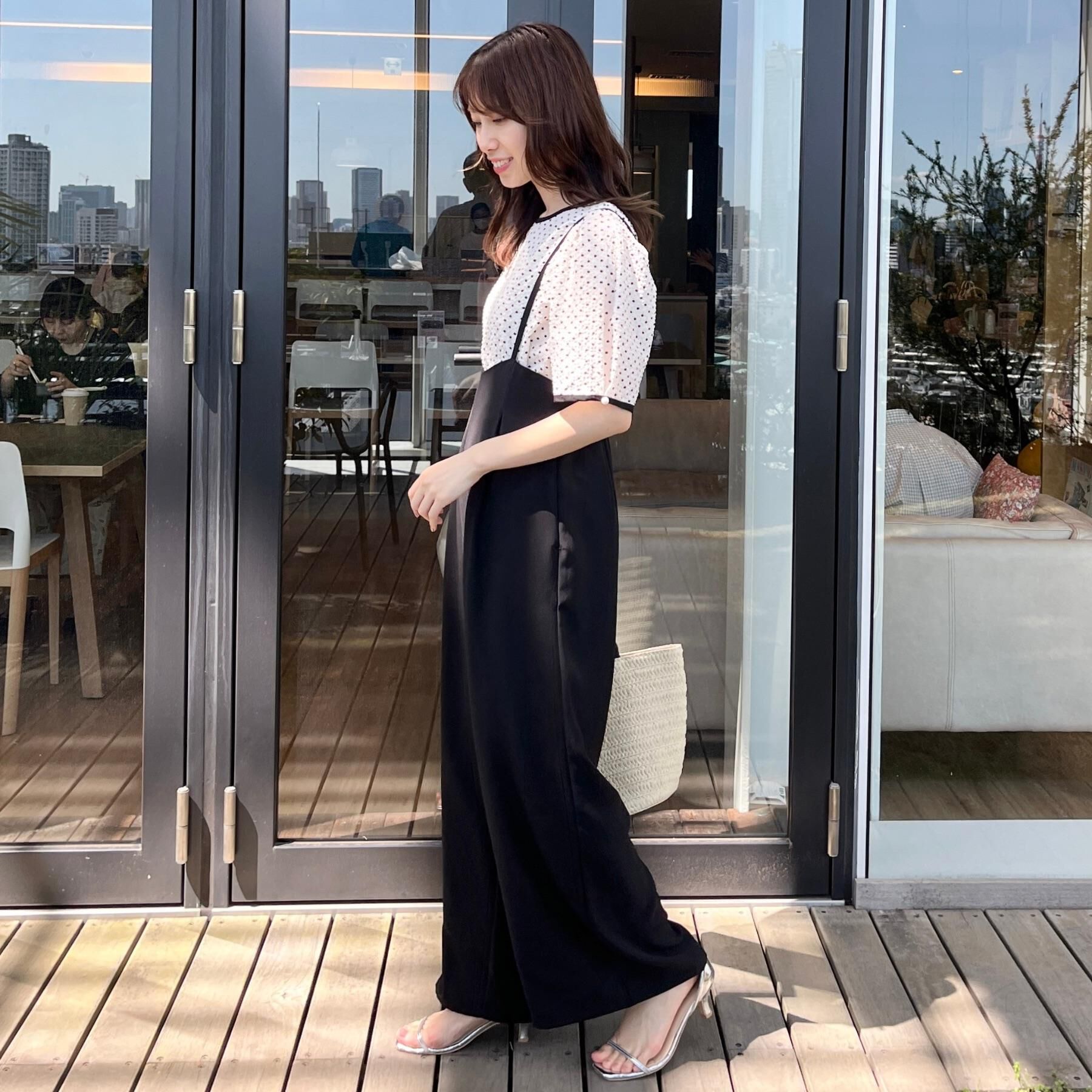 Couture broach「【マシンウォッシャブル・きれいめ】キャミロンパース」|その他|