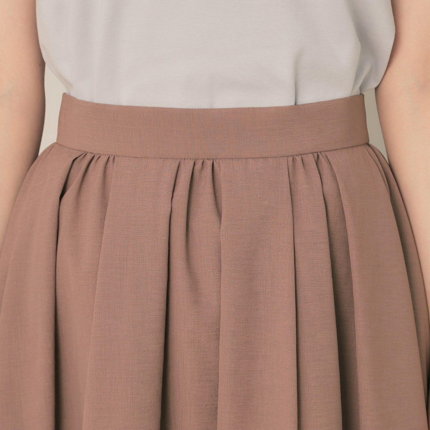 Couture broach「【きれいめ・シアー・通勤】パレットボイルロングスカート」|スカート|
