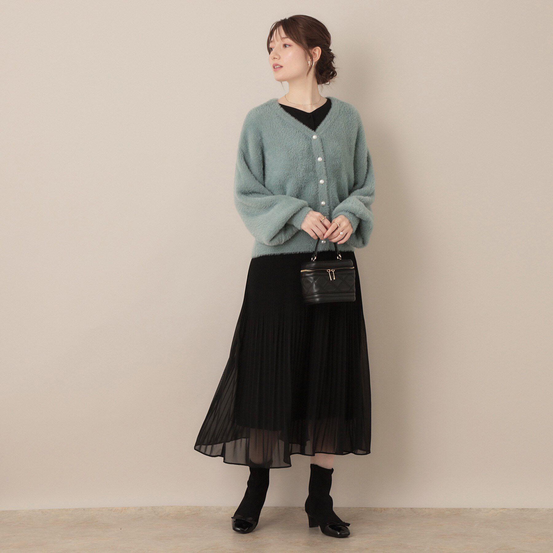 Couture broach「【ふわふわ/前後2WAY】フェザーカーディトップス」|カーディガン|