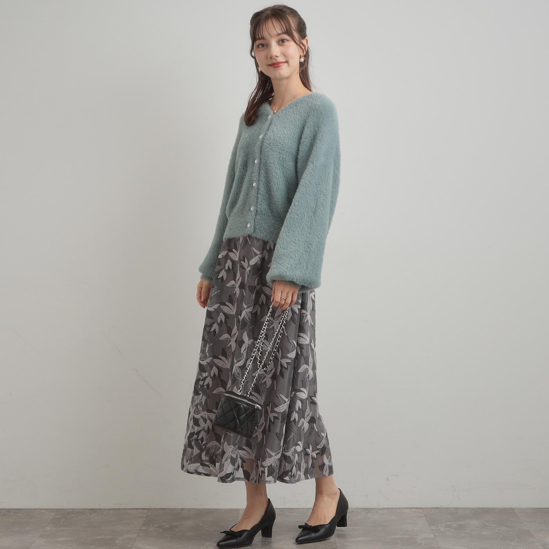 Couture broach「【ふわふわ/前後2WAY】フェザーカーディトップス」|カーディガン|