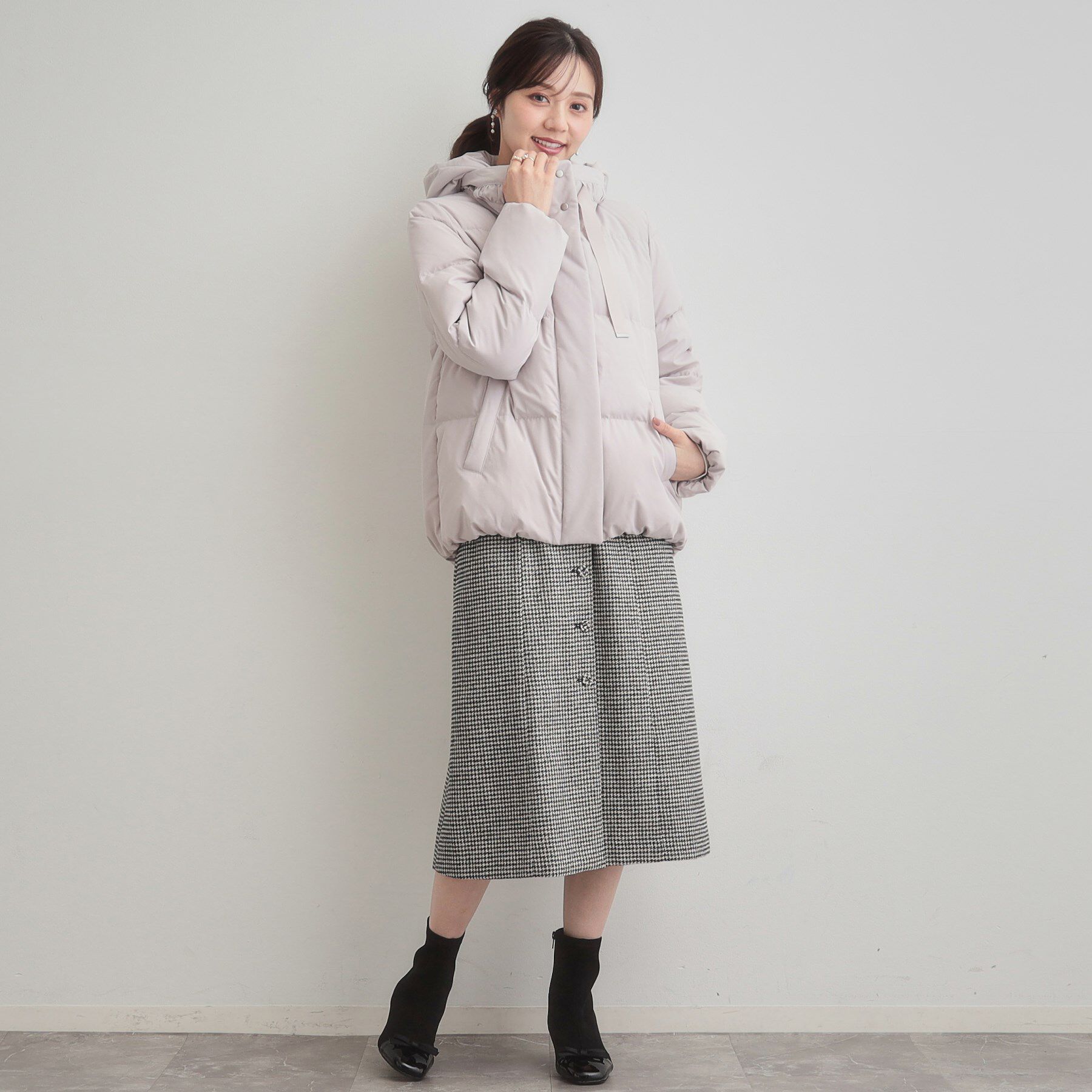 Couture broach「【冬の名品・撥水】愛されダウン」|ダウン|