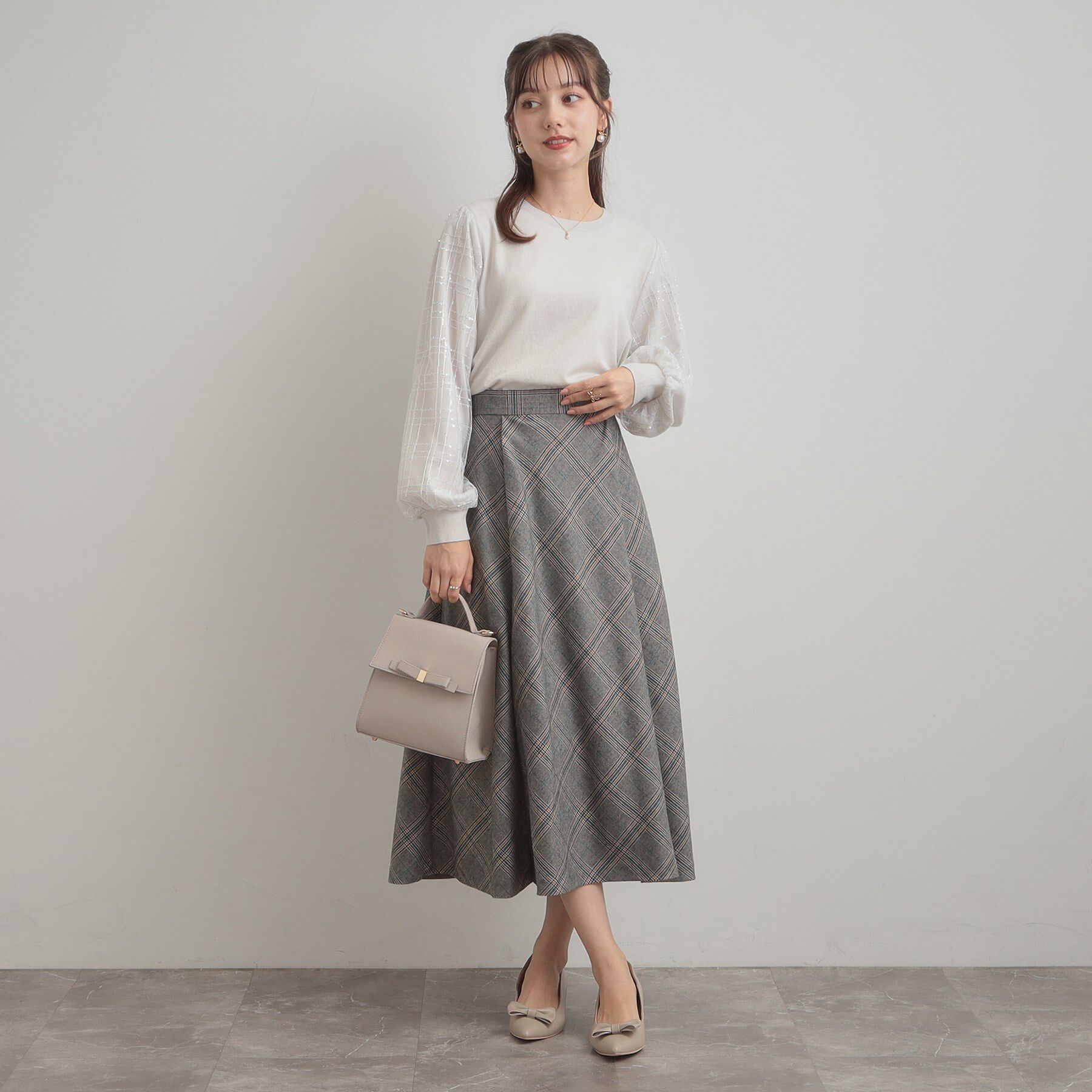 Couture broach「【通勤・大人可愛い】TRチェックスカート」|スカート|