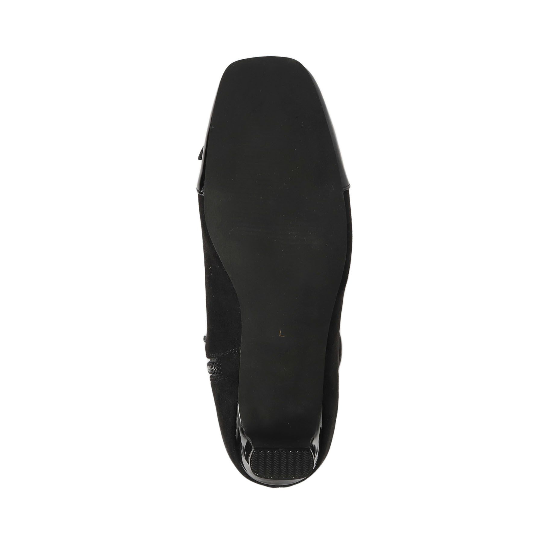 Couture broach「ドッキングデザインリボンストレッチブーツ」|ショートブーツ|