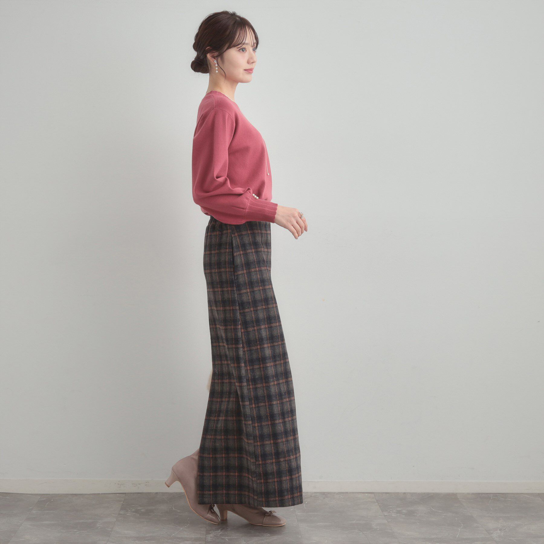 Couture broach「【洗える/スカラデザイン】パフスリーブ ニット」|ニット・セーター|