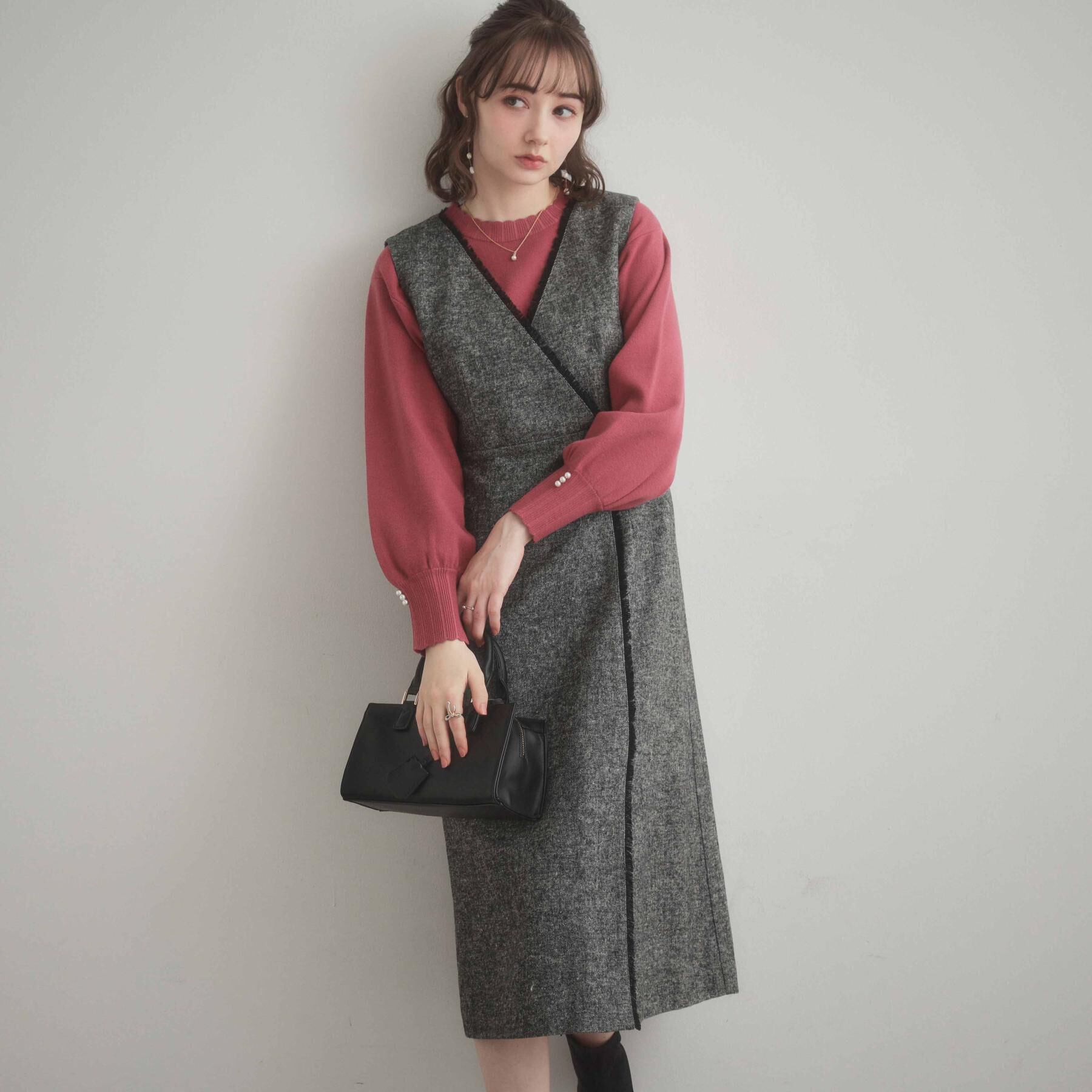 Couture broach「【洗える/スカラデザイン】パフスリーブ ニット」|ニット・セーター|