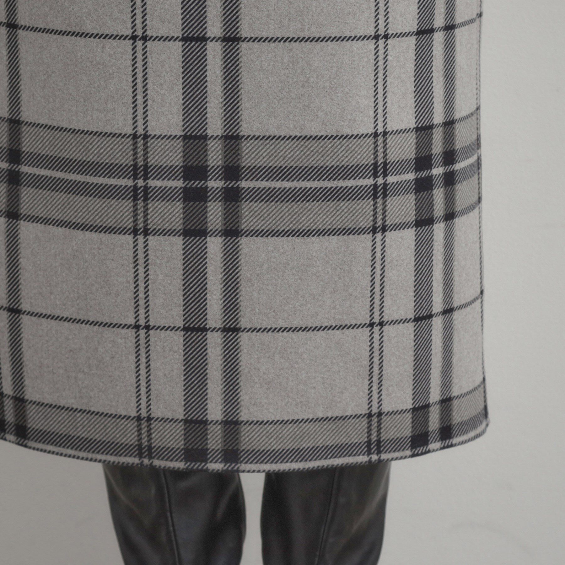 Couture broach「【洗える/微起毛】Iライン チェックスカート」|スカート|