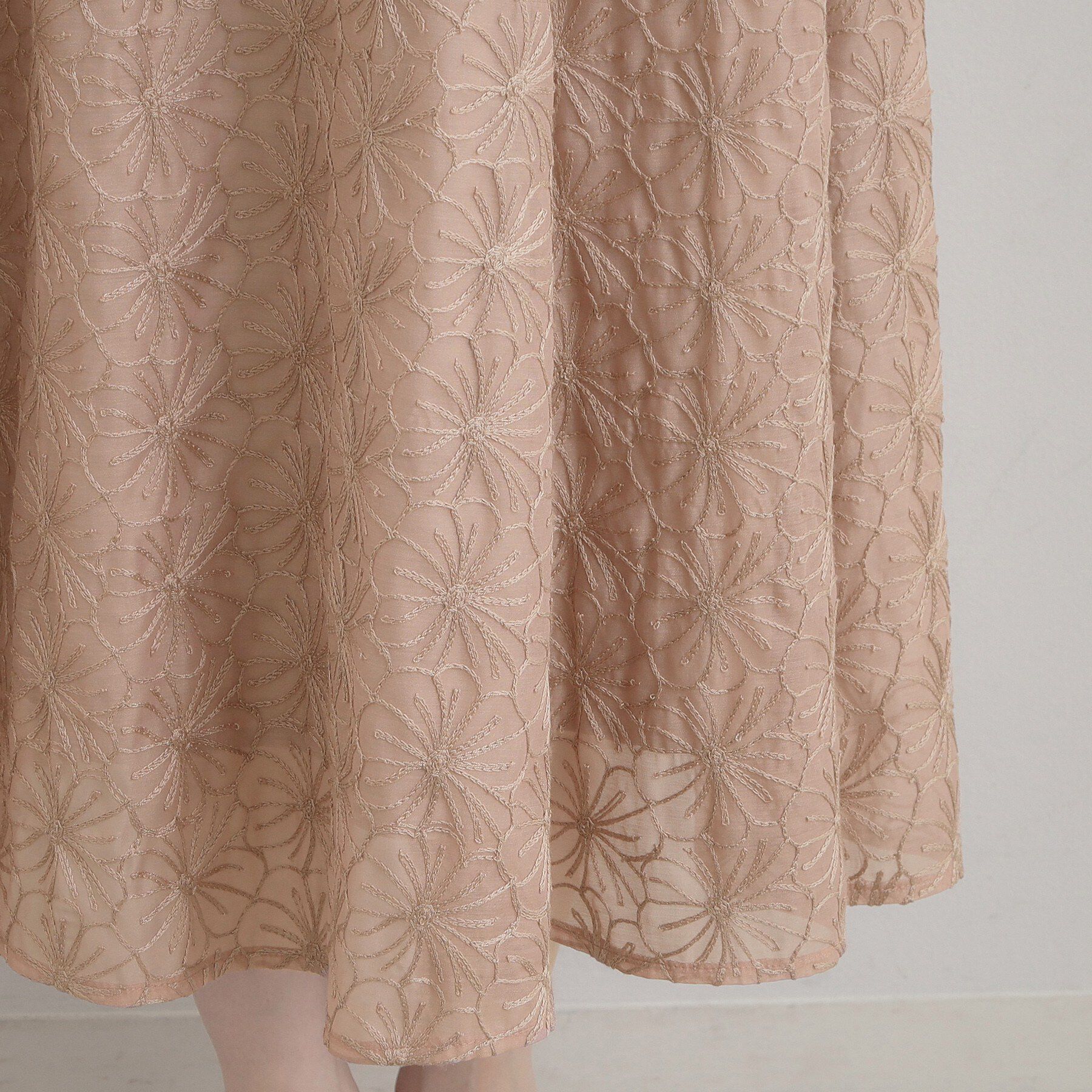 Couture broach「【洗える・着映え・通勤】フラワーエンブロスカート」|スカート|