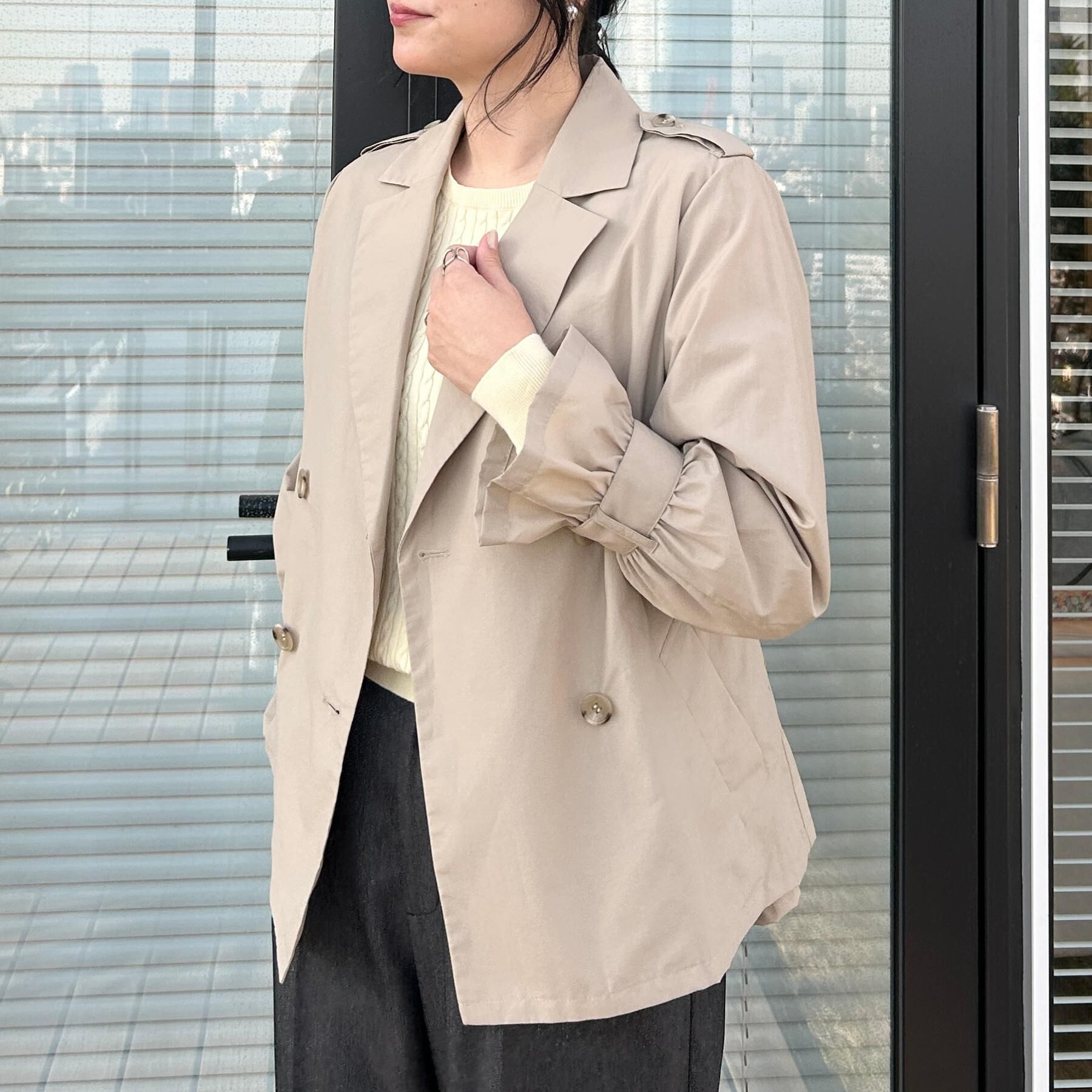 Couture broach「【撥水・洗える】ハーフ トレンチコート」|トレンチコート|