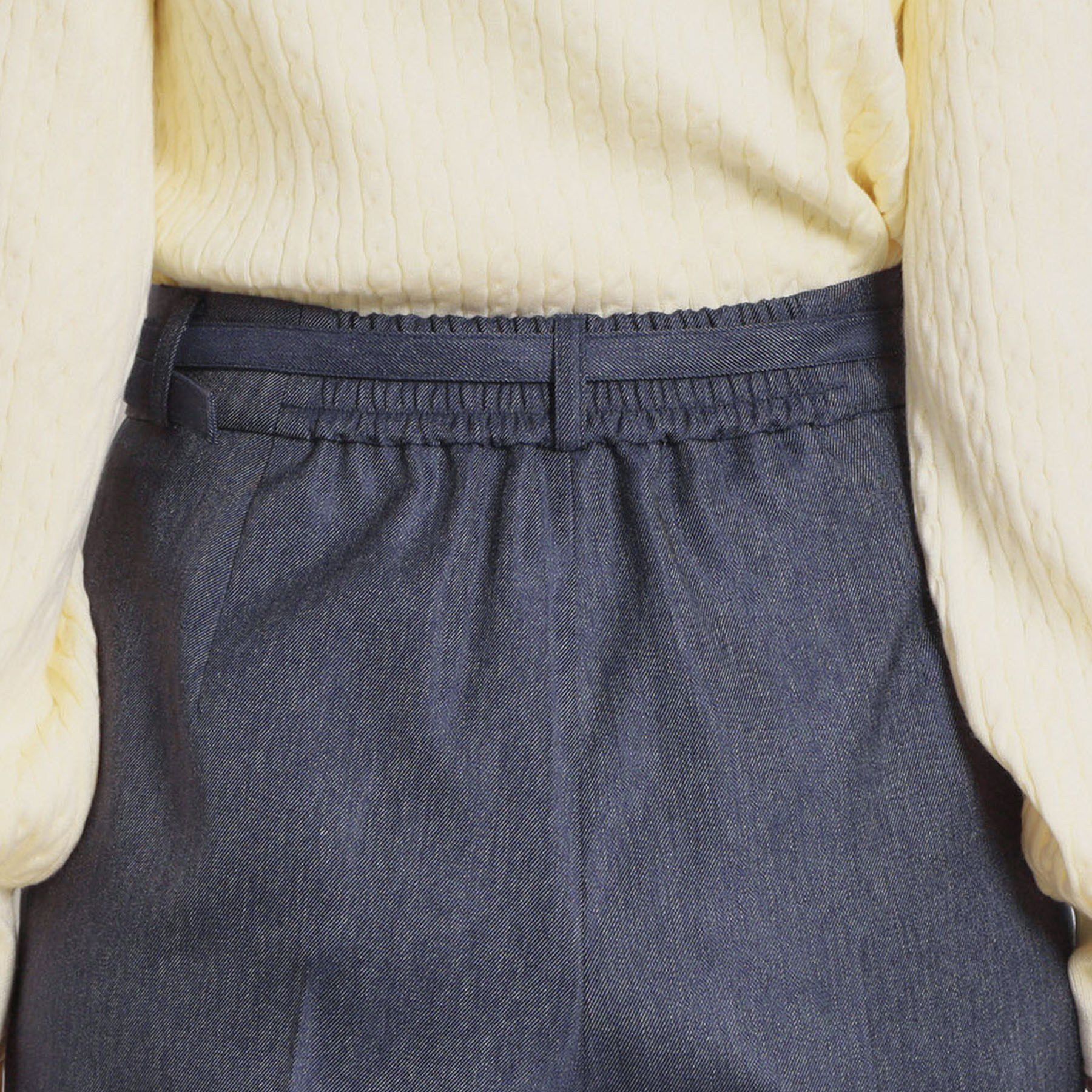 Couture broach「【洗える・S-LL】デニムライク ベルト付きパンツ」|その他|