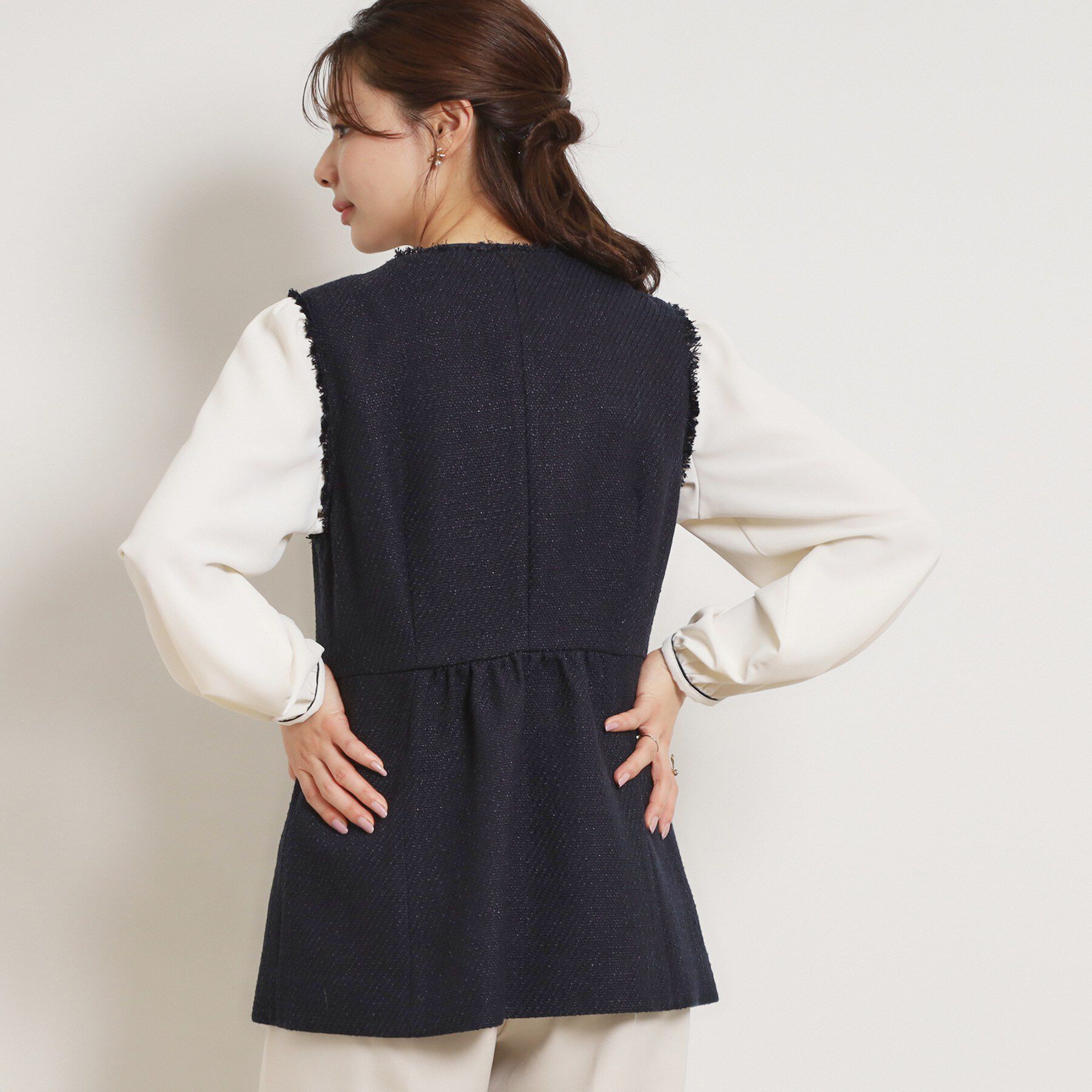 Couture broach「カルゼスラブツイードジレ」|ベスト・ジレ|