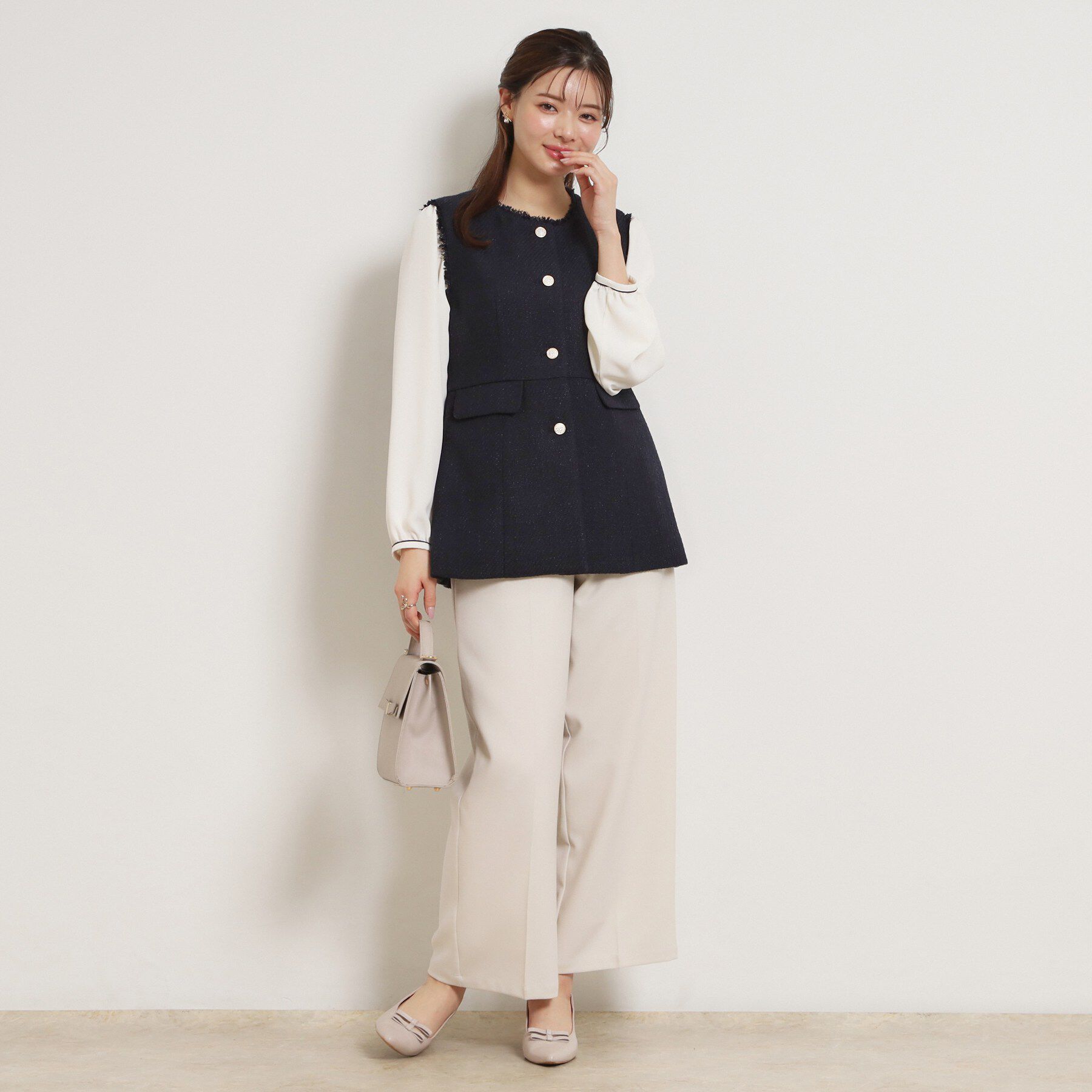 Couture broach「カルゼスラブツイードジレ」|ベスト・ジレ|