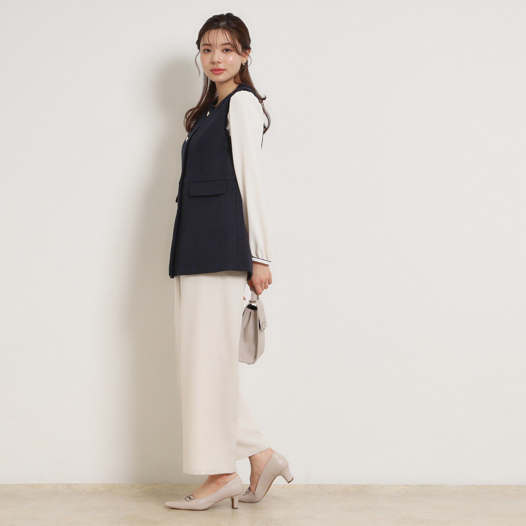 Couture broach「カルゼスラブツイードジレ」|ベスト・ジレ|