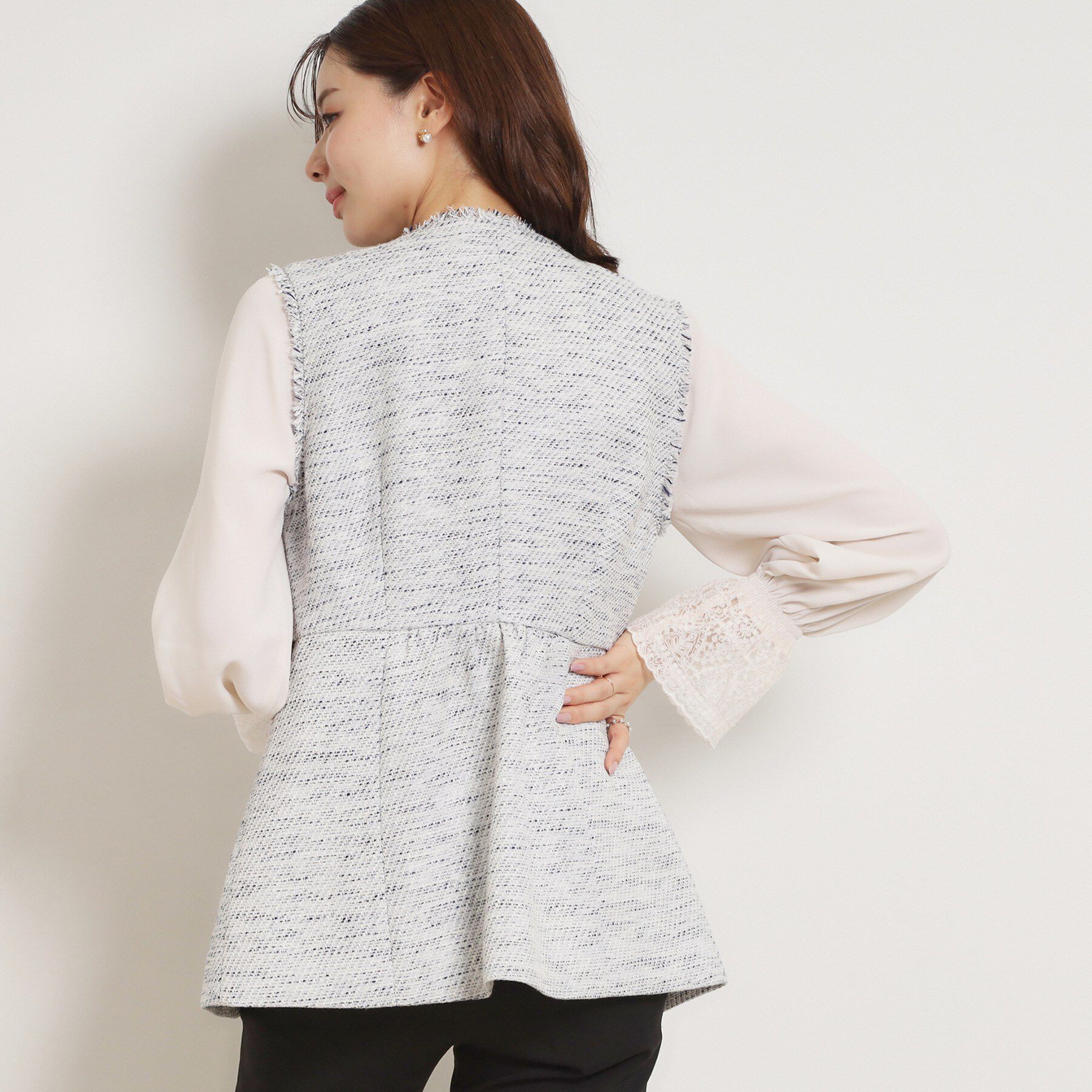 Couture broach「カルゼスラブツイードジレ」|ベスト・ジレ|