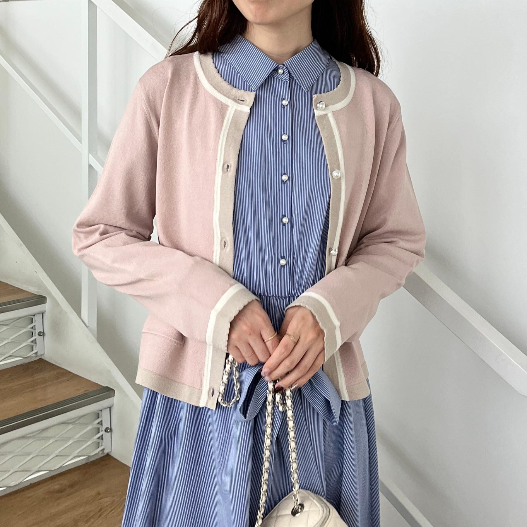 Couture broach「【洗える】ロゴエンブロ シャツワンピース」|ワンピース|