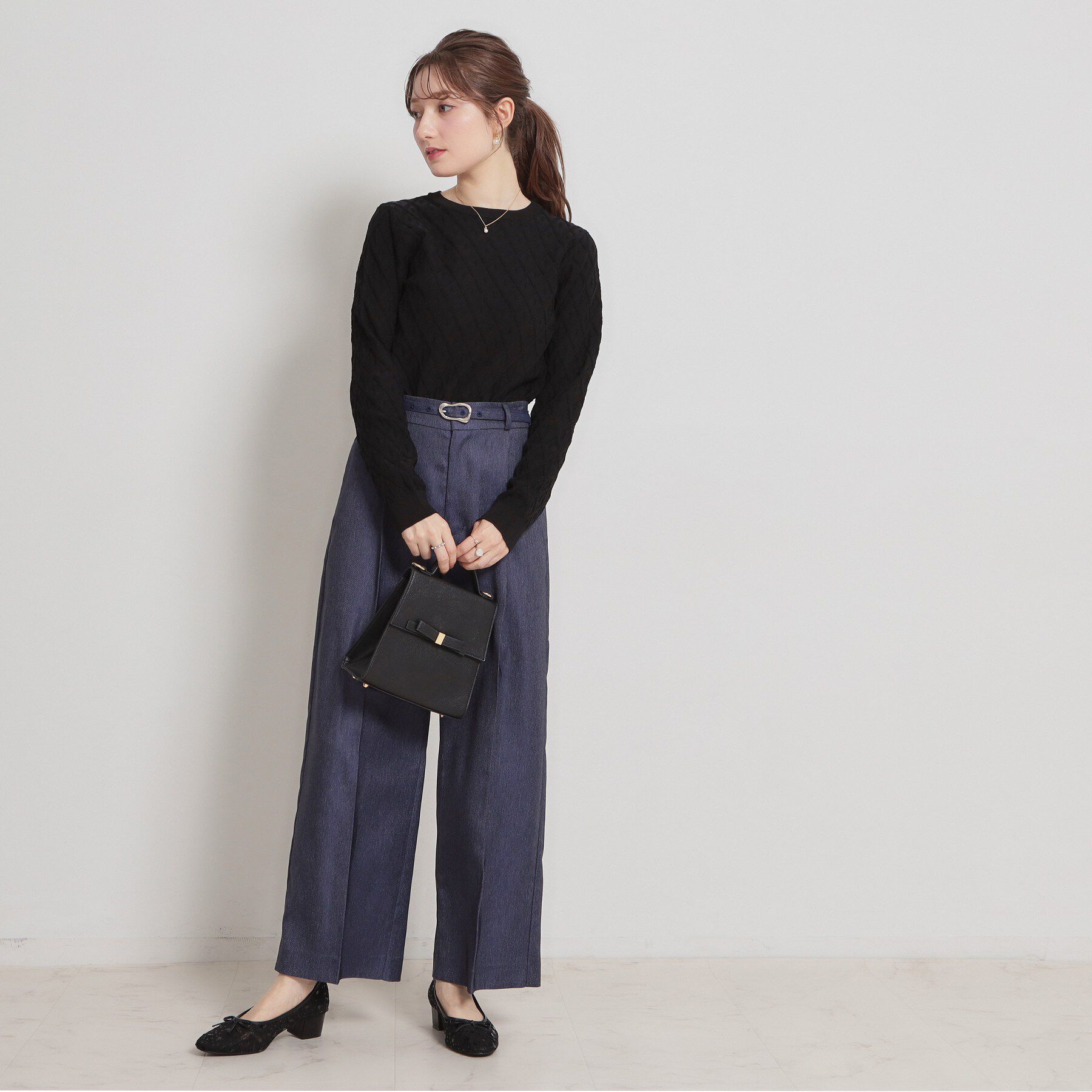 Couture broach「【アンサンブル可】ダイヤ柄ニット」|ニット・セーター|