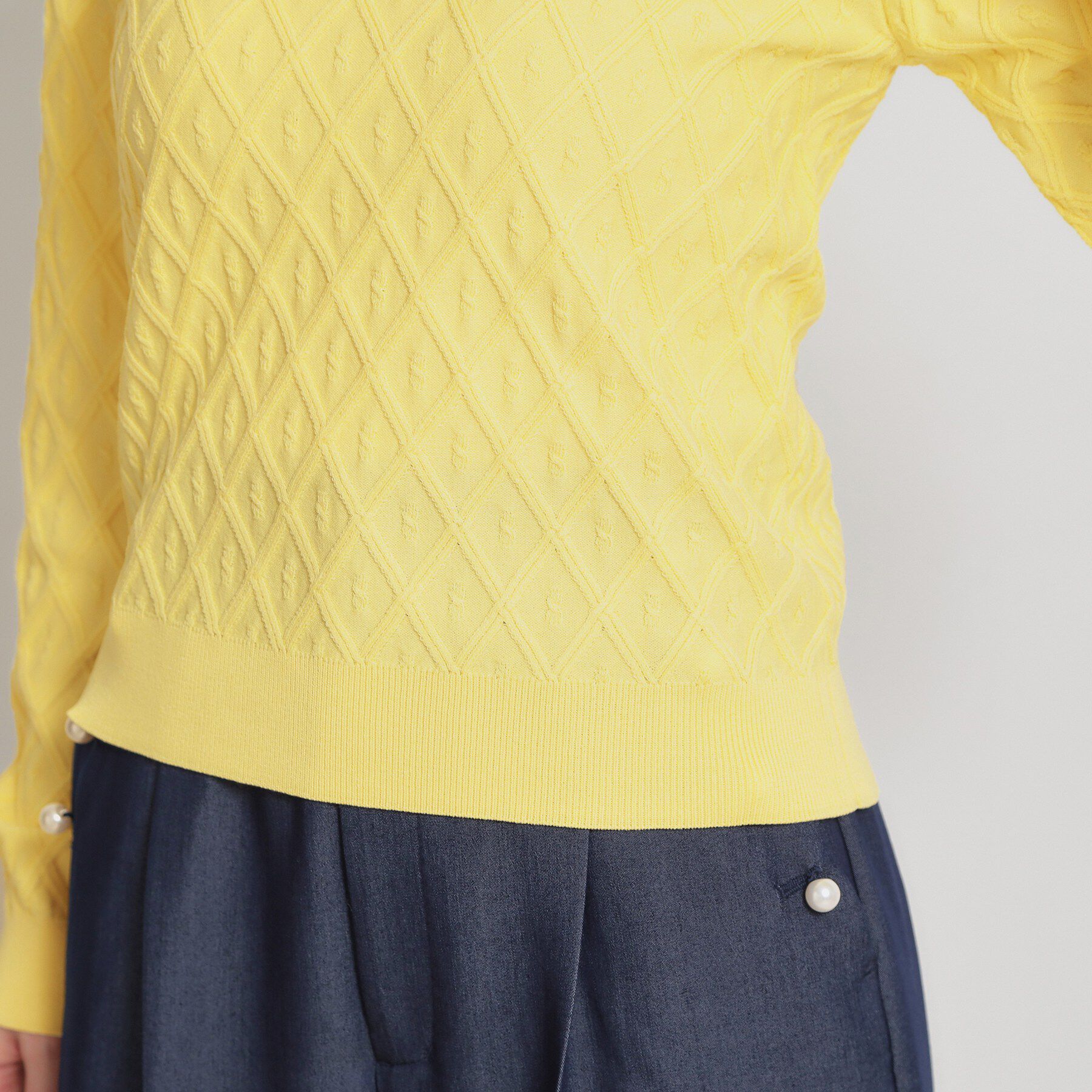 Couture broach「【アンサンブル可】ダイヤ柄ニット」|ニット・セーター|