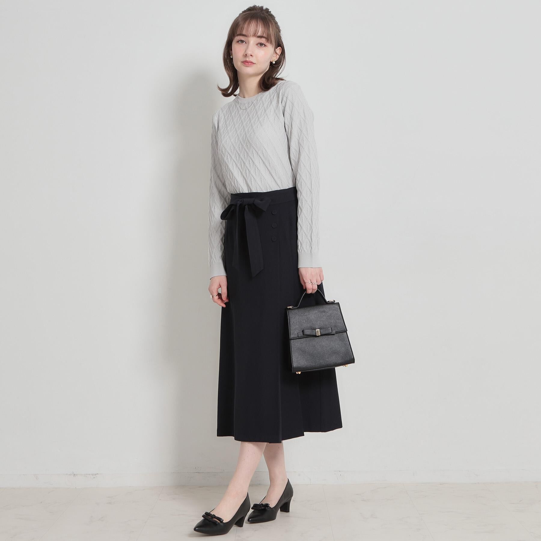 Couture broach「【アンサンブル可】ダイヤ柄ニット」|ニット・セーター|