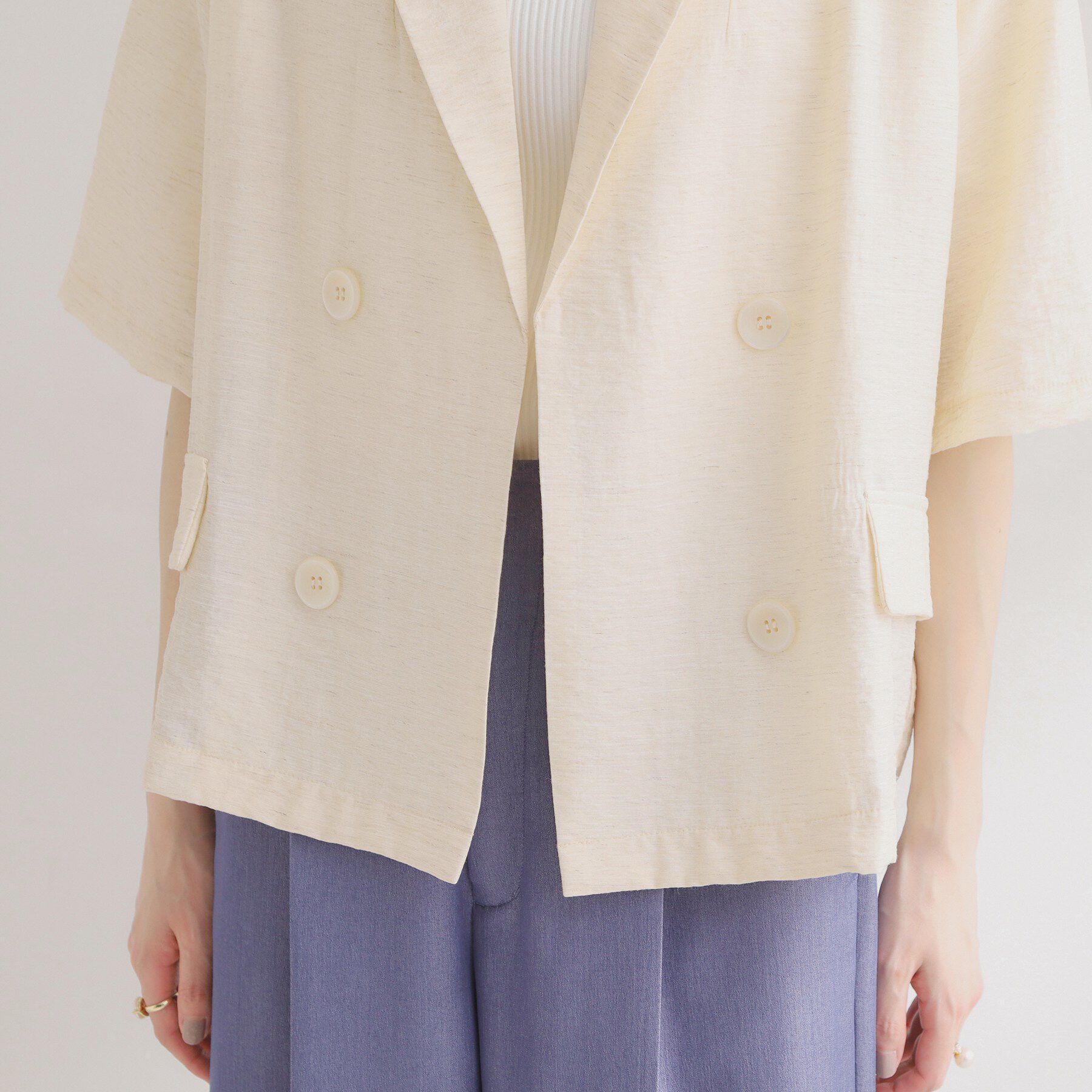 Couture broach「バックスリットハーフジャケット」|テーラードジャケット|