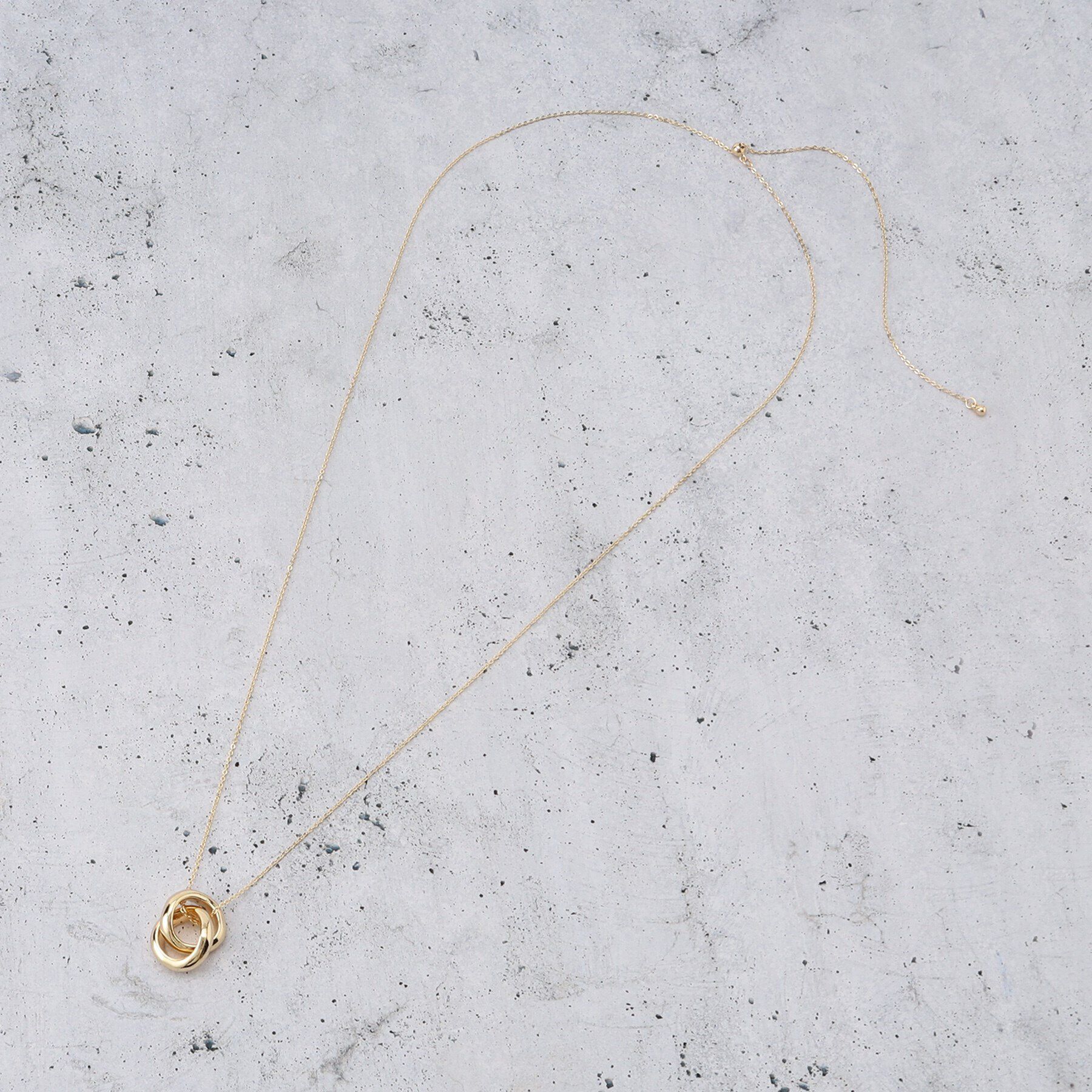 THE SHOP TK「ダブルリングネックレス」|ネックレス|