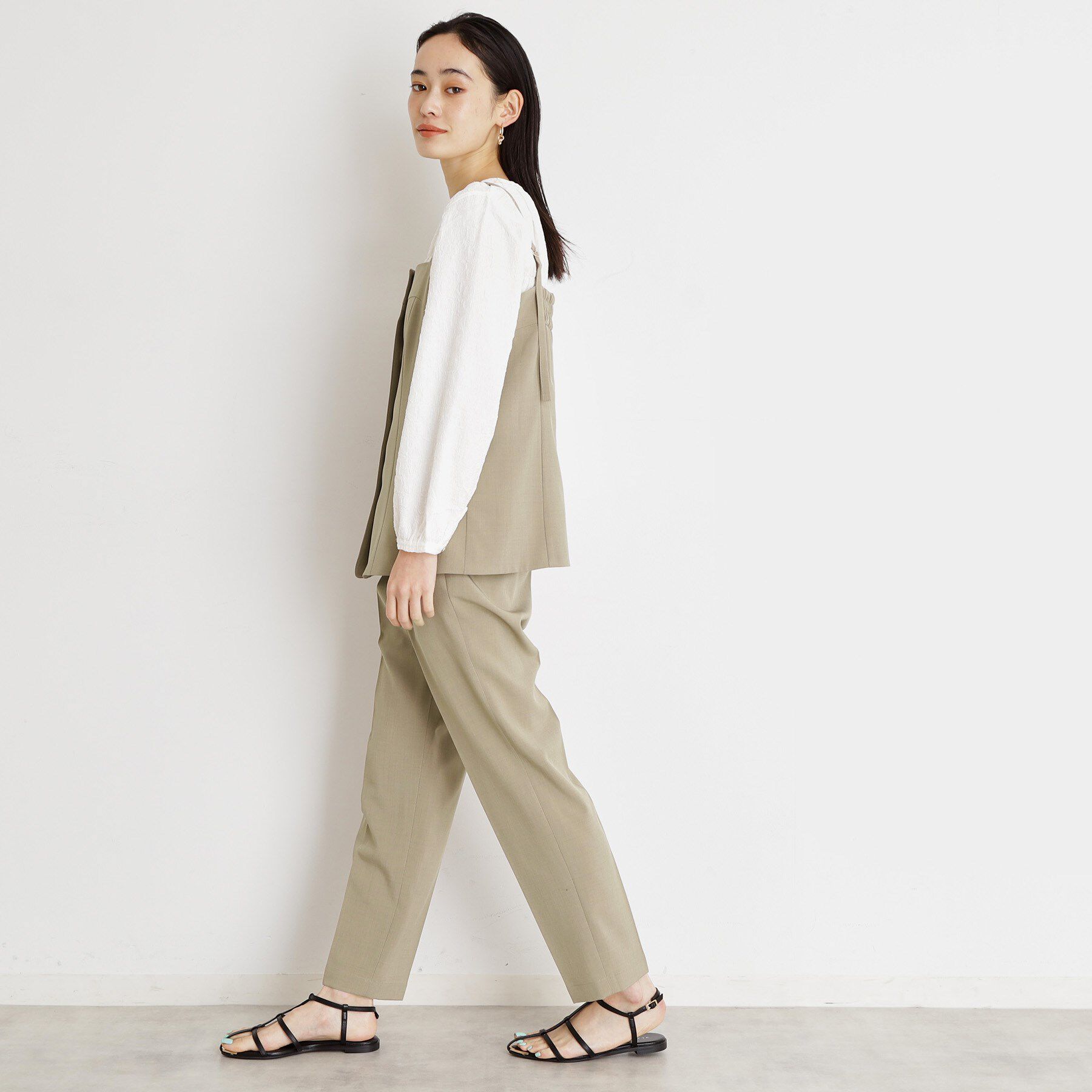 THE SHOP TK「【XS-XLサイズ】麻調テーパードパンツ/洗濯機OK/from the VOICE」|その他|