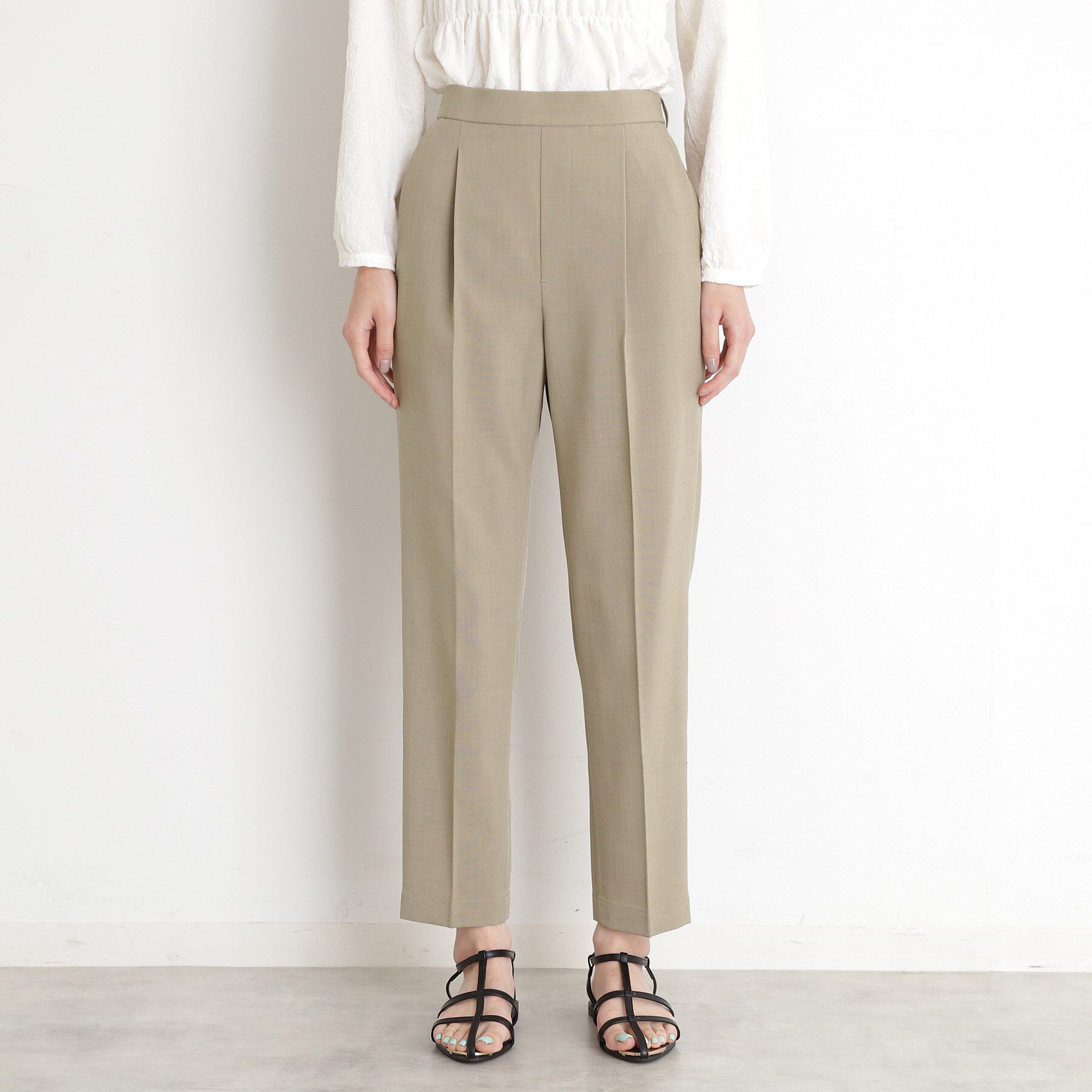 THE SHOP TK「【XS-XLサイズ】麻調テーパードパンツ/洗濯機OK/from the VOICE」|その他|