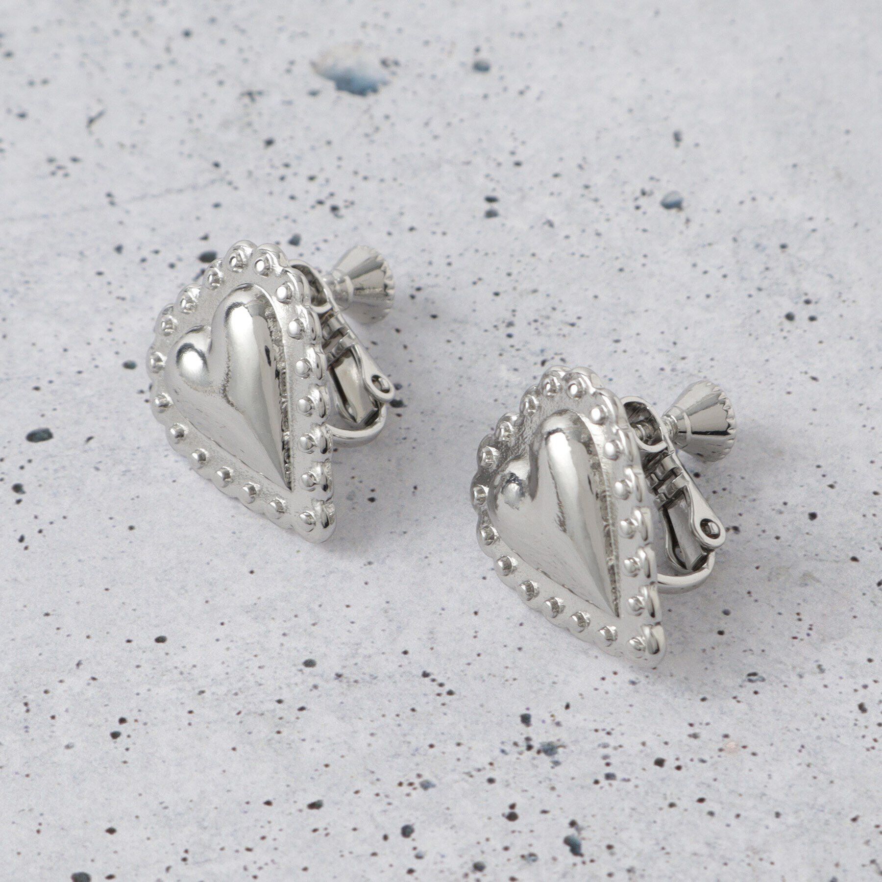 THE SHOP TK「アンティーク風ハートピアス＆イヤリング」|ピアス|シルバーイアリング(