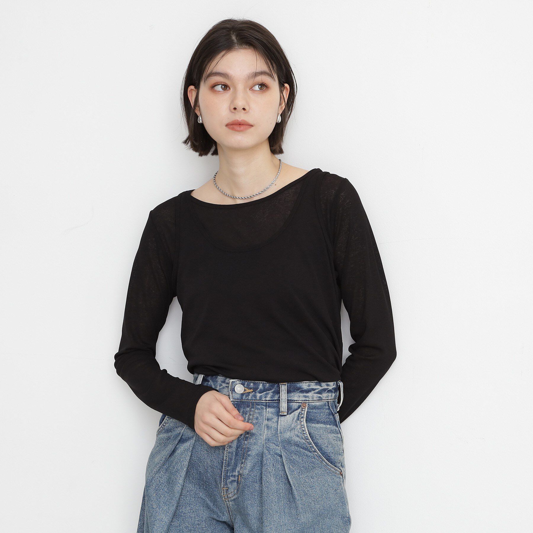 THE SHOP TK「シアーフライスレイヤード　【セットアイテム】」|Tシャツ・カットソー|