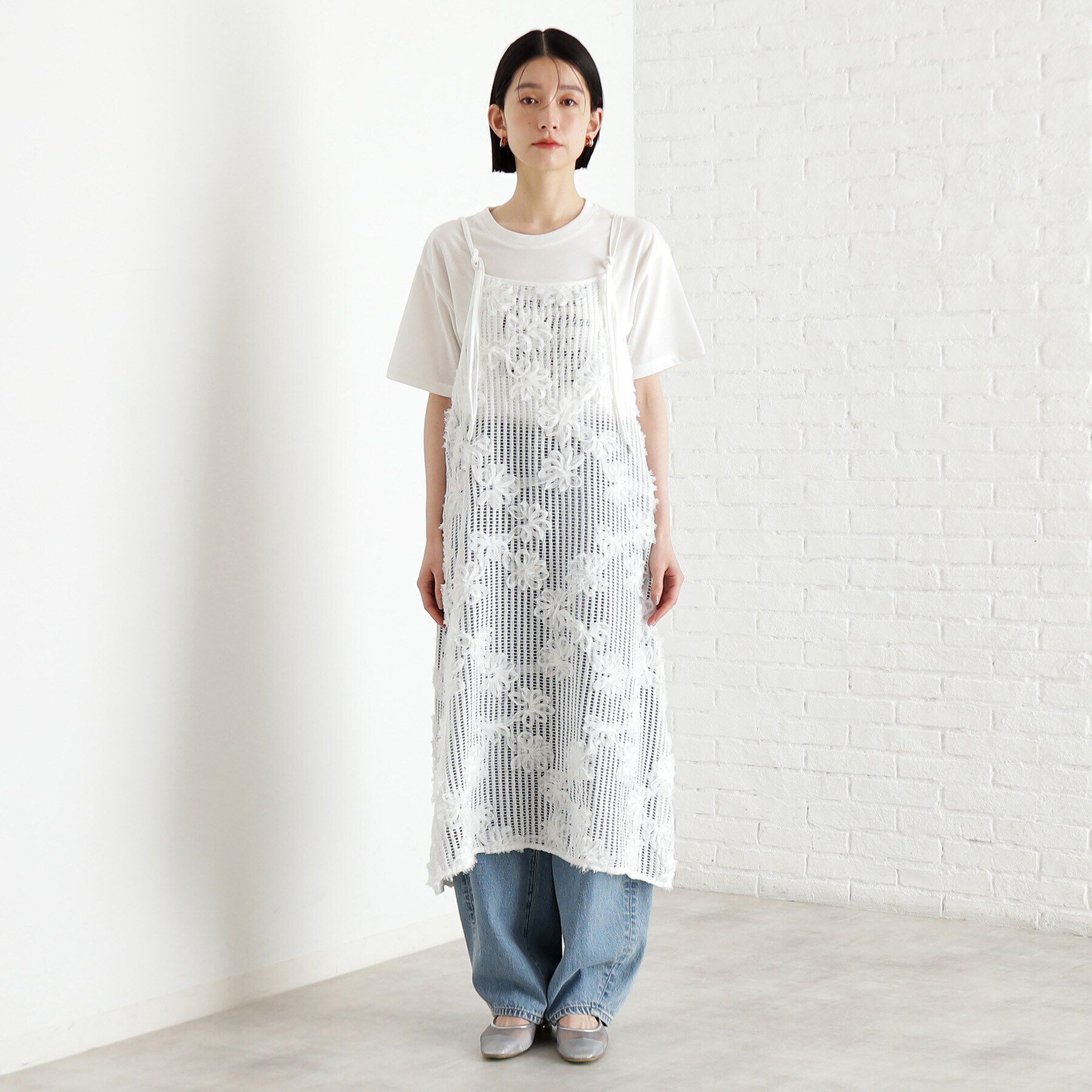 THE SHOP TK「3Dレースキャミワンピ」|ワンピース|