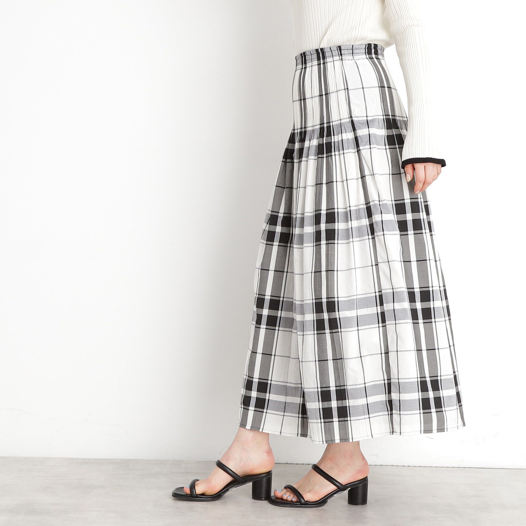 THE SHOP TK「リバーシブルスカート【洗える】」|スカート|ブラック(219)