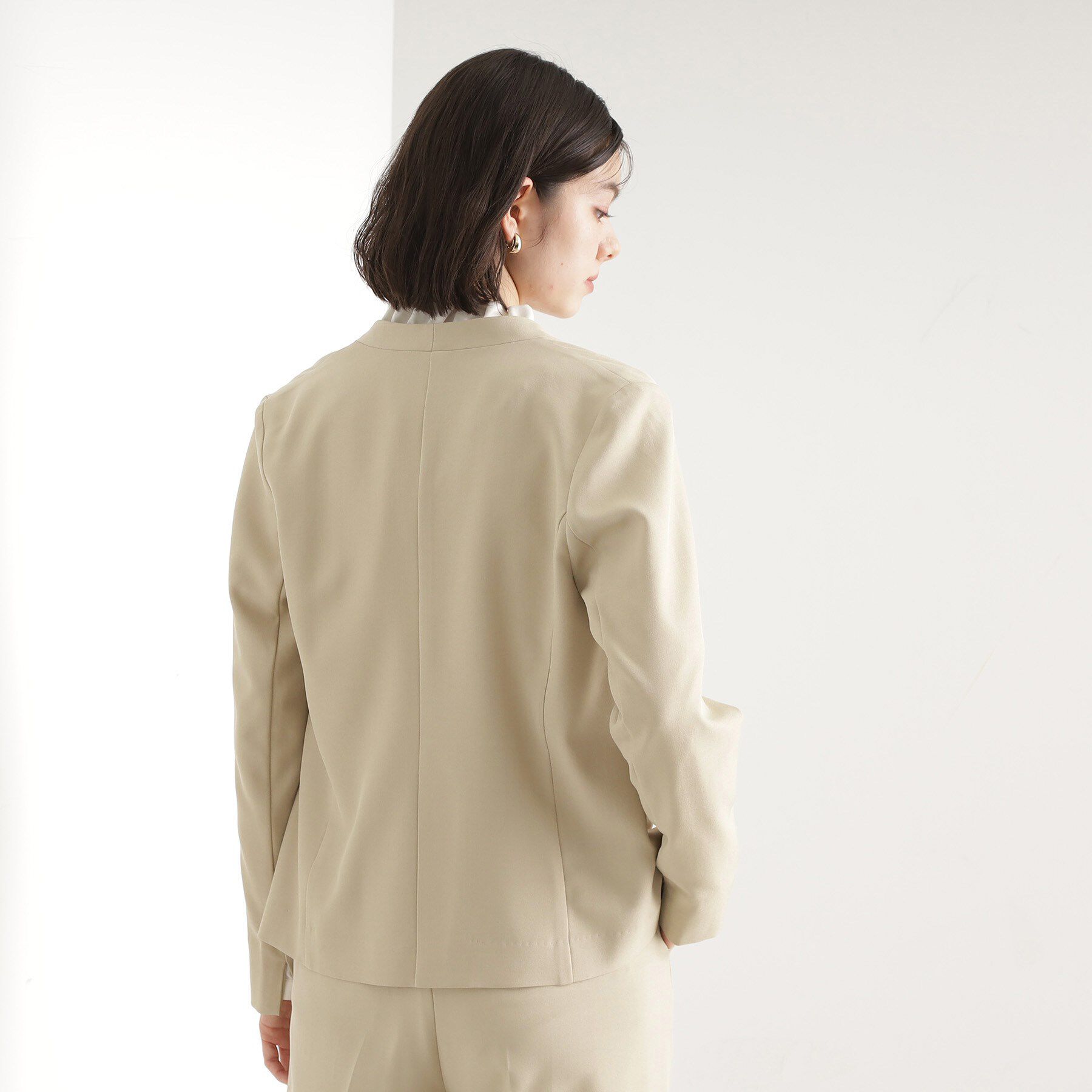 THE SHOP TK「【セットアップ可】ノーカラージャケット」|ノーカラージャケット|