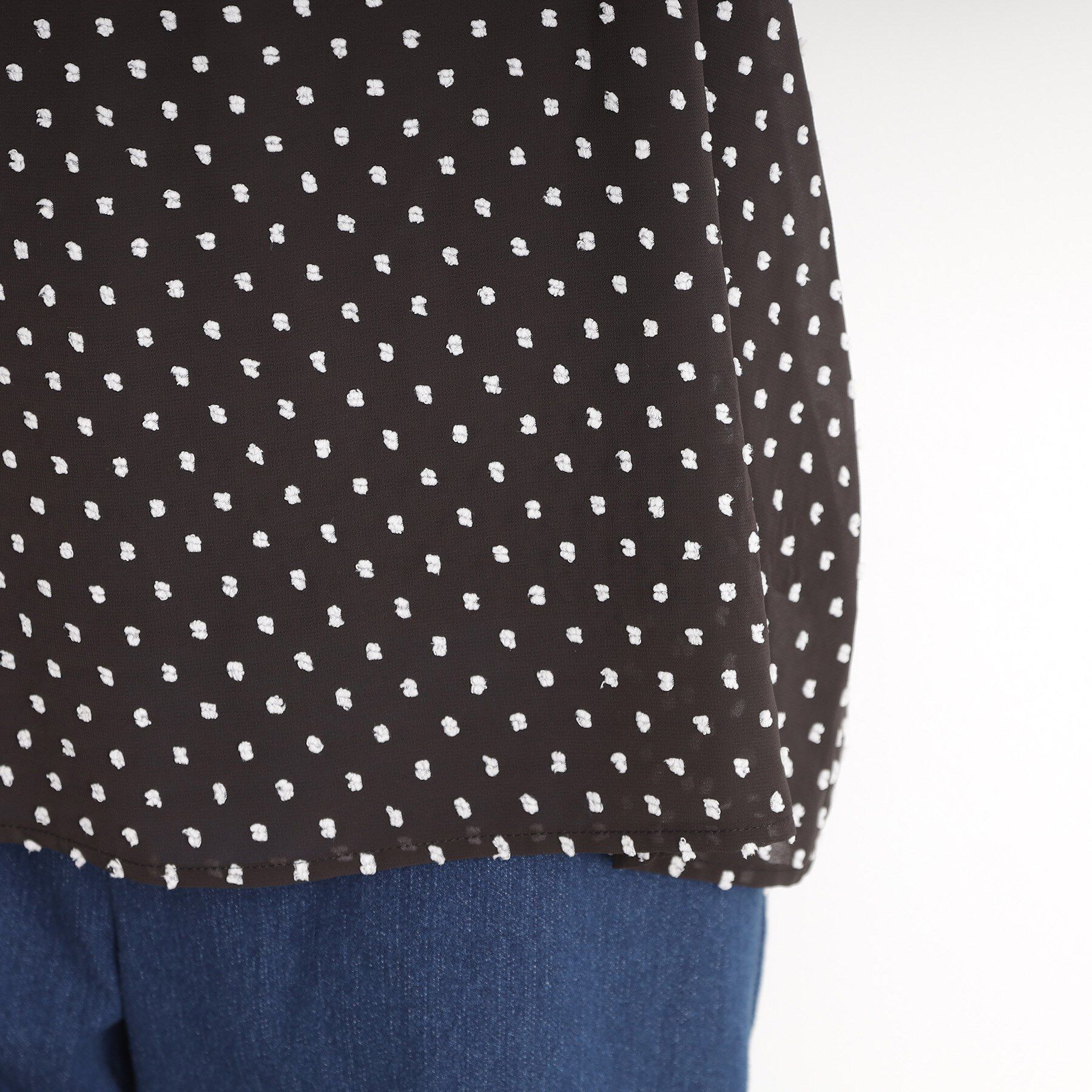 THE SHOP TK「ドットジャカードブラウス【洗える】」|シャツ・ブラウス|