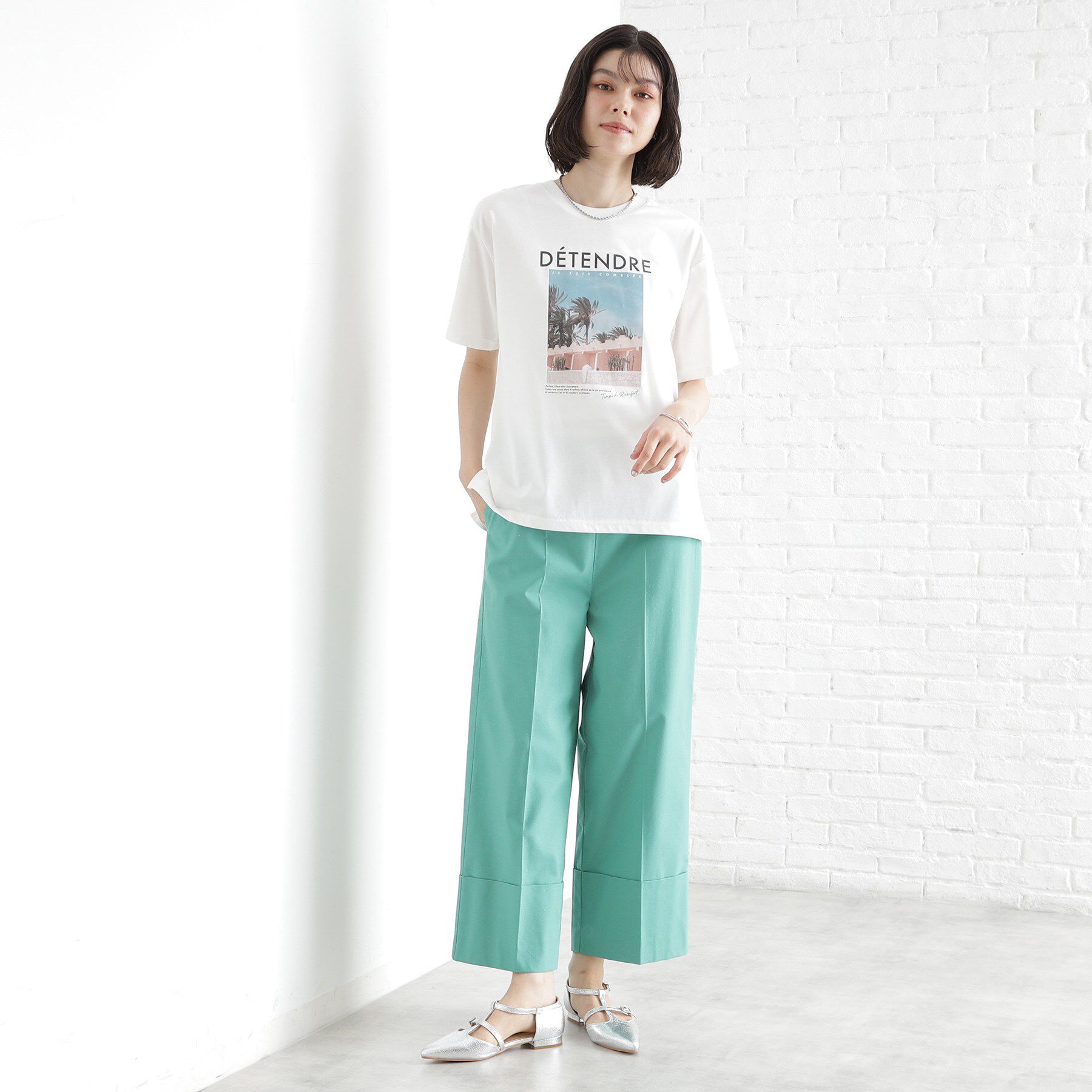 THE SHOP TK「ロゴアソートTシャツ【接触冷感/UVケア/洗濯機OK】」|Tシャツ・カットソー|