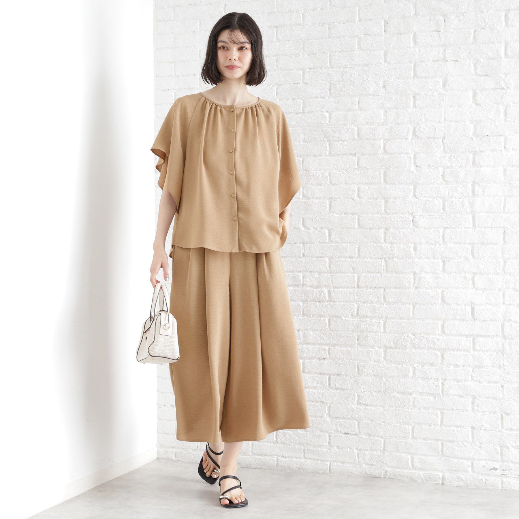 THE SHOP TK「フレアスカーチョ【防シワ／接触冷感／洗濯機OK/セットアップ可】」|その他|