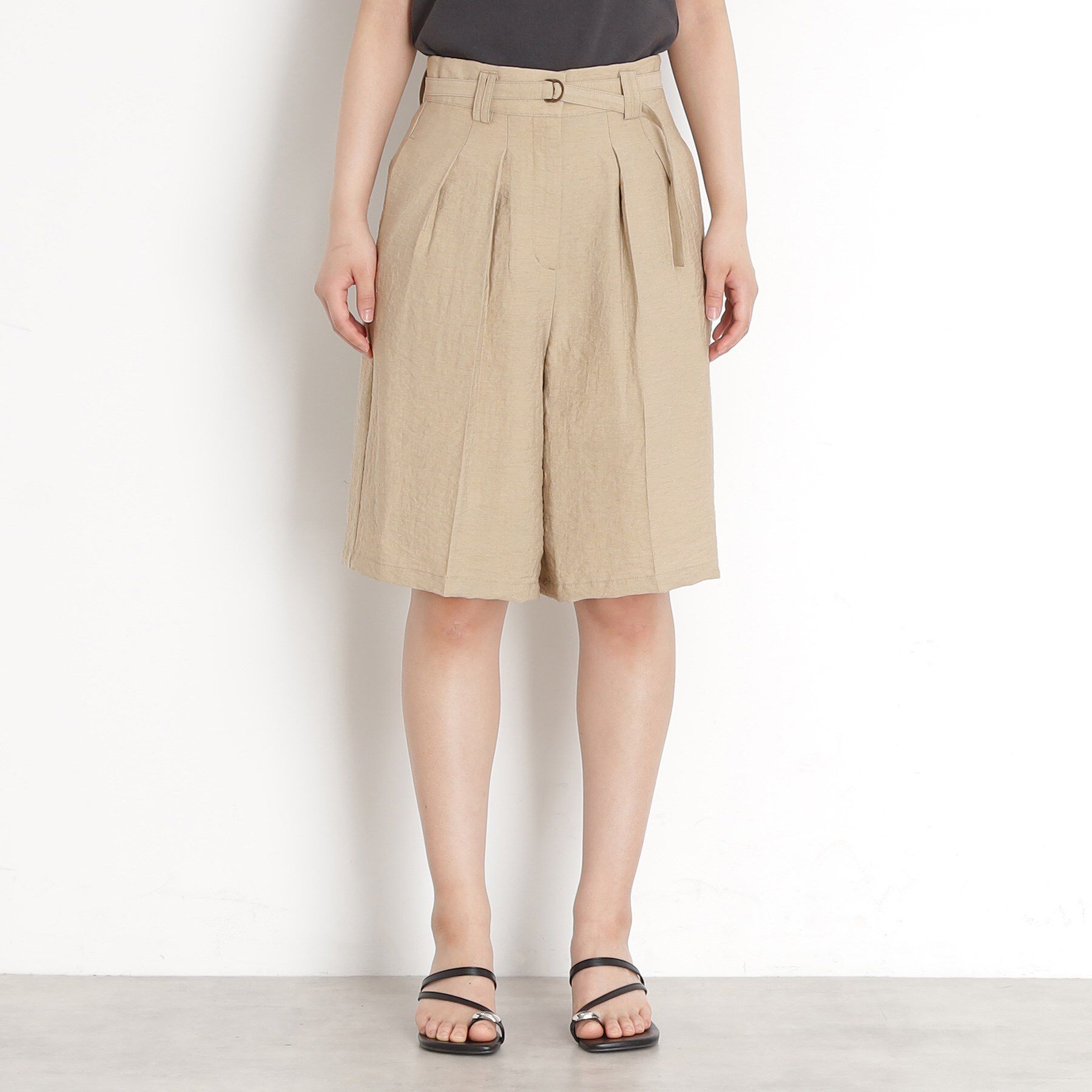 THE SHOP TK「リネン混ハーフパンツ【洗える/セットアップ可】」|その他|