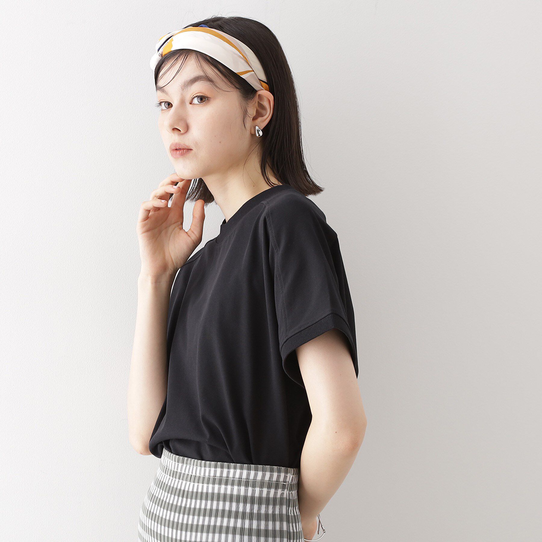 THE SHOP TK「フレンチ袖プルオーバー【毛玉になりにくい/接触冷感/UV/洗濯機OK】」|Tシャツ・カットソー|