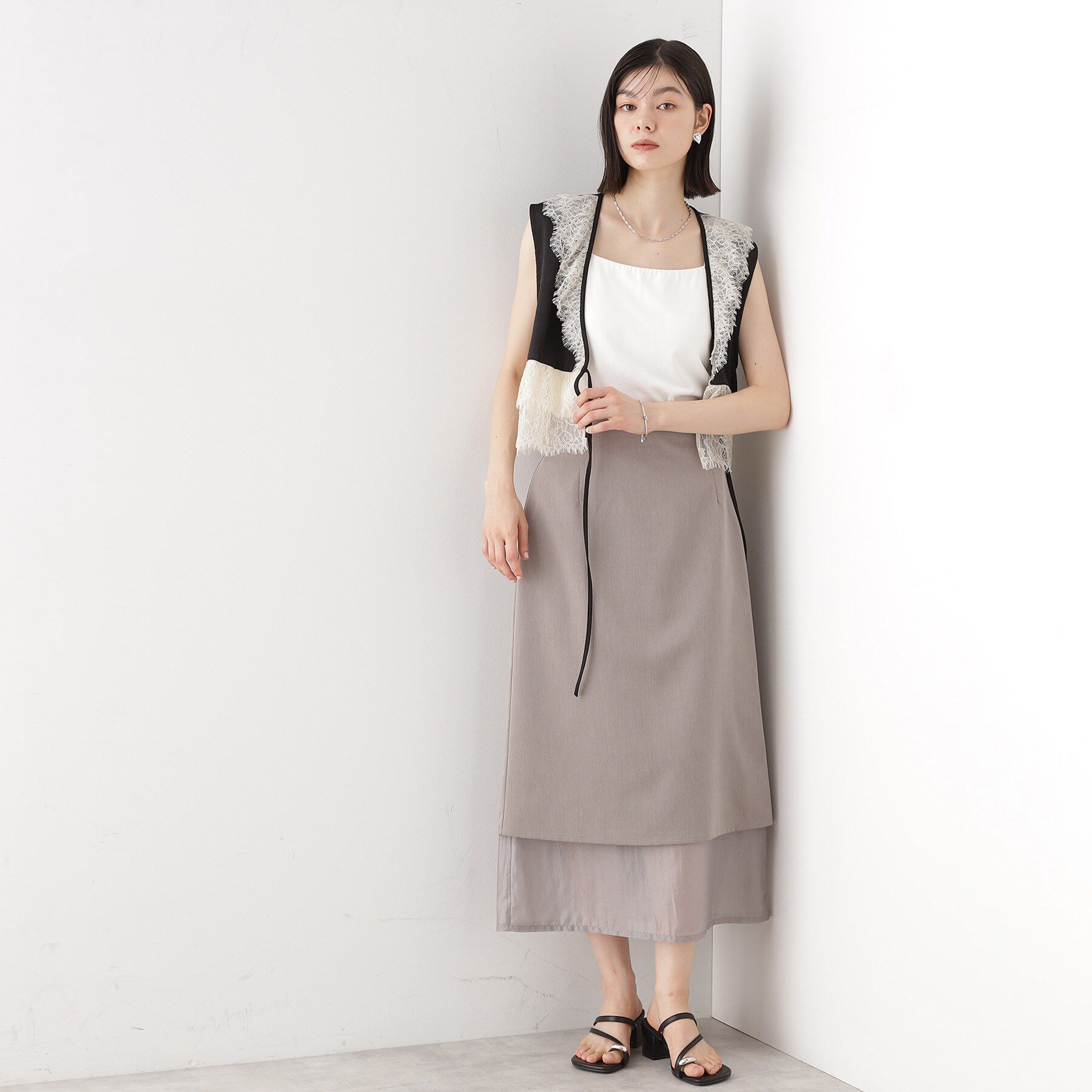 THE SHOP TK「カップ付きキャミ【洗える】」|キャミソール|